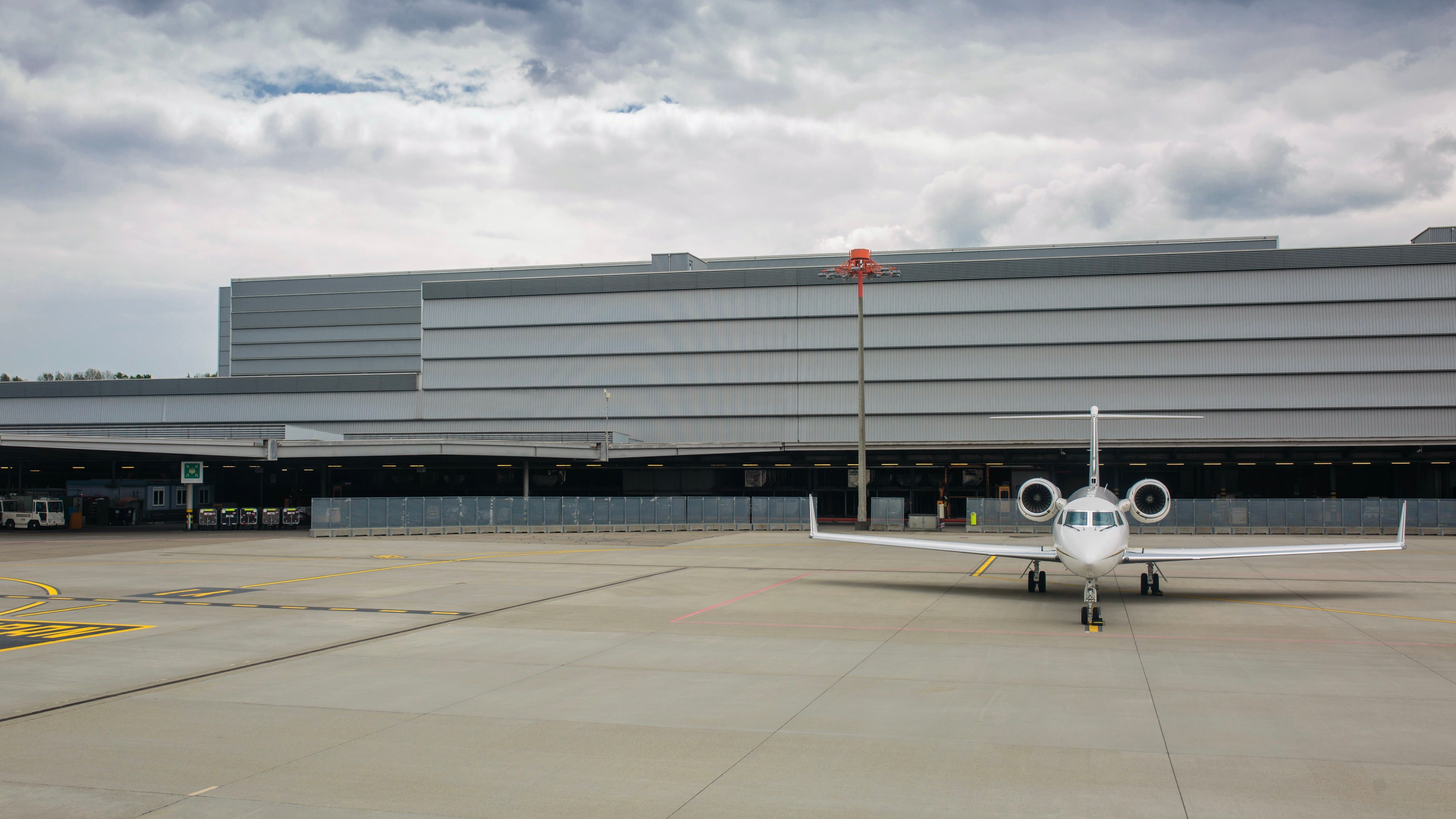 Learjet on the ground Zurich 