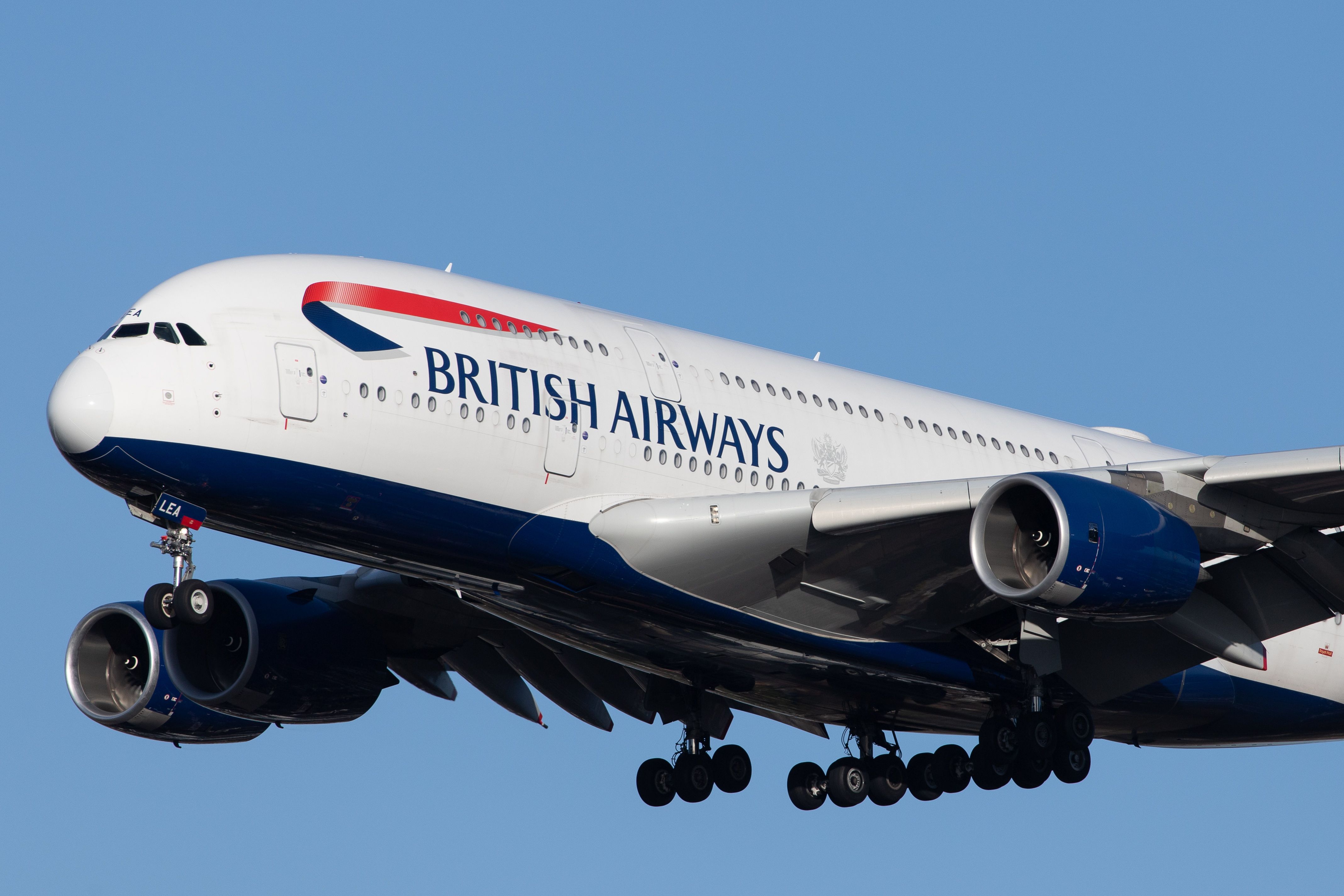 An Airbus A380 of British Airways (G-XLEA 095)