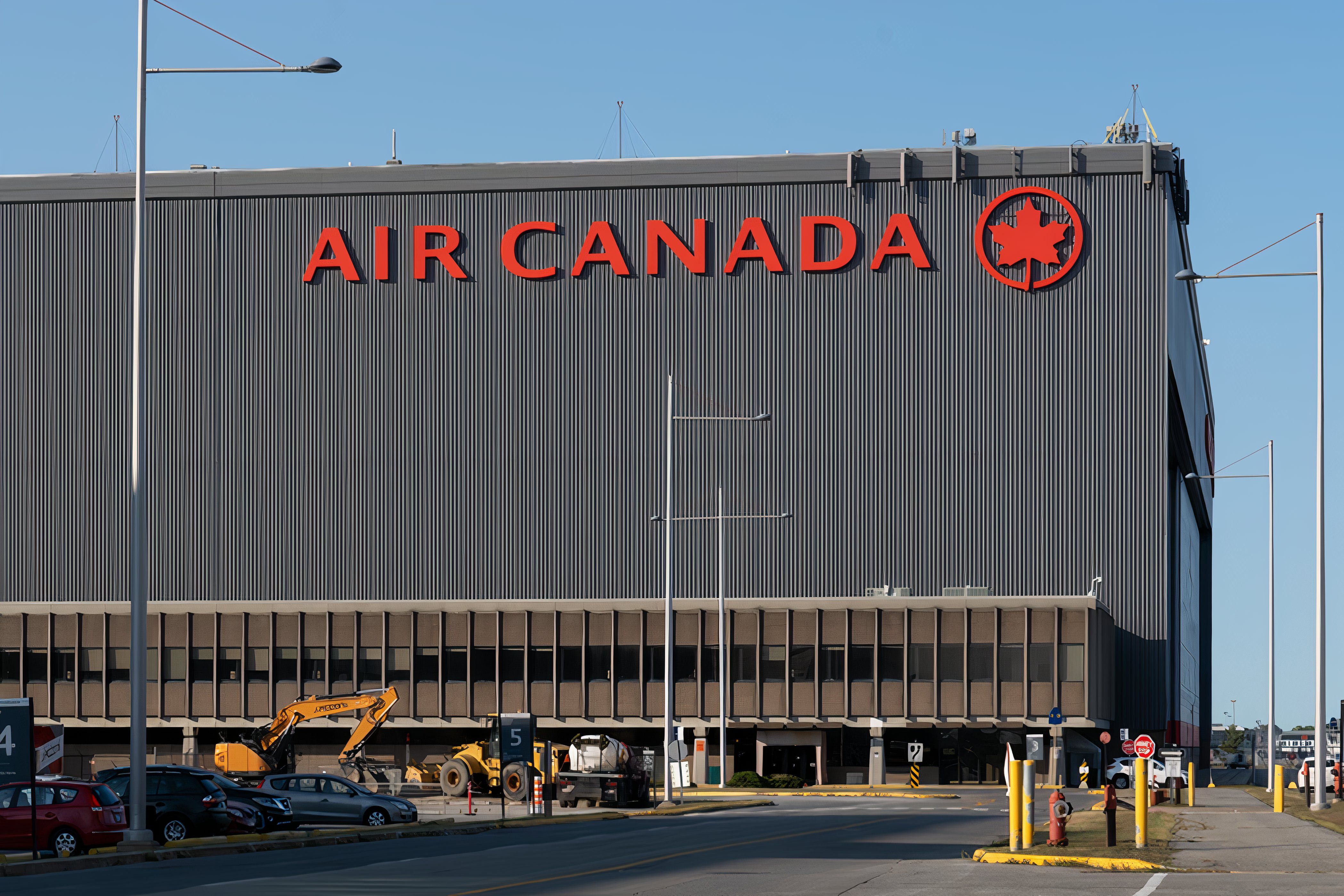 Air Canada headquarters in Montreal, QC. Air Canada is the largest airline of Canada by fleet size and passengers carried.