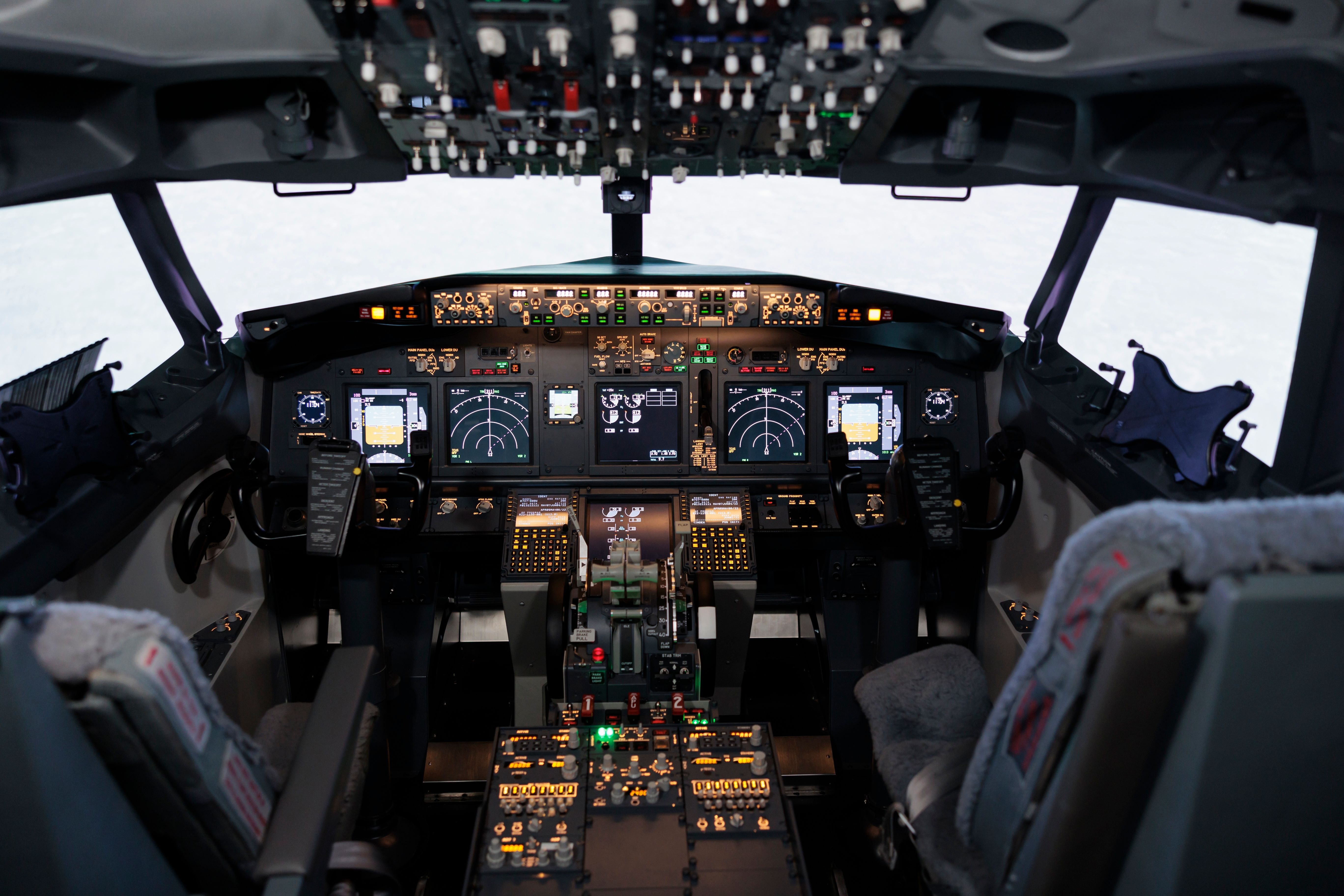 Empty cockpit view