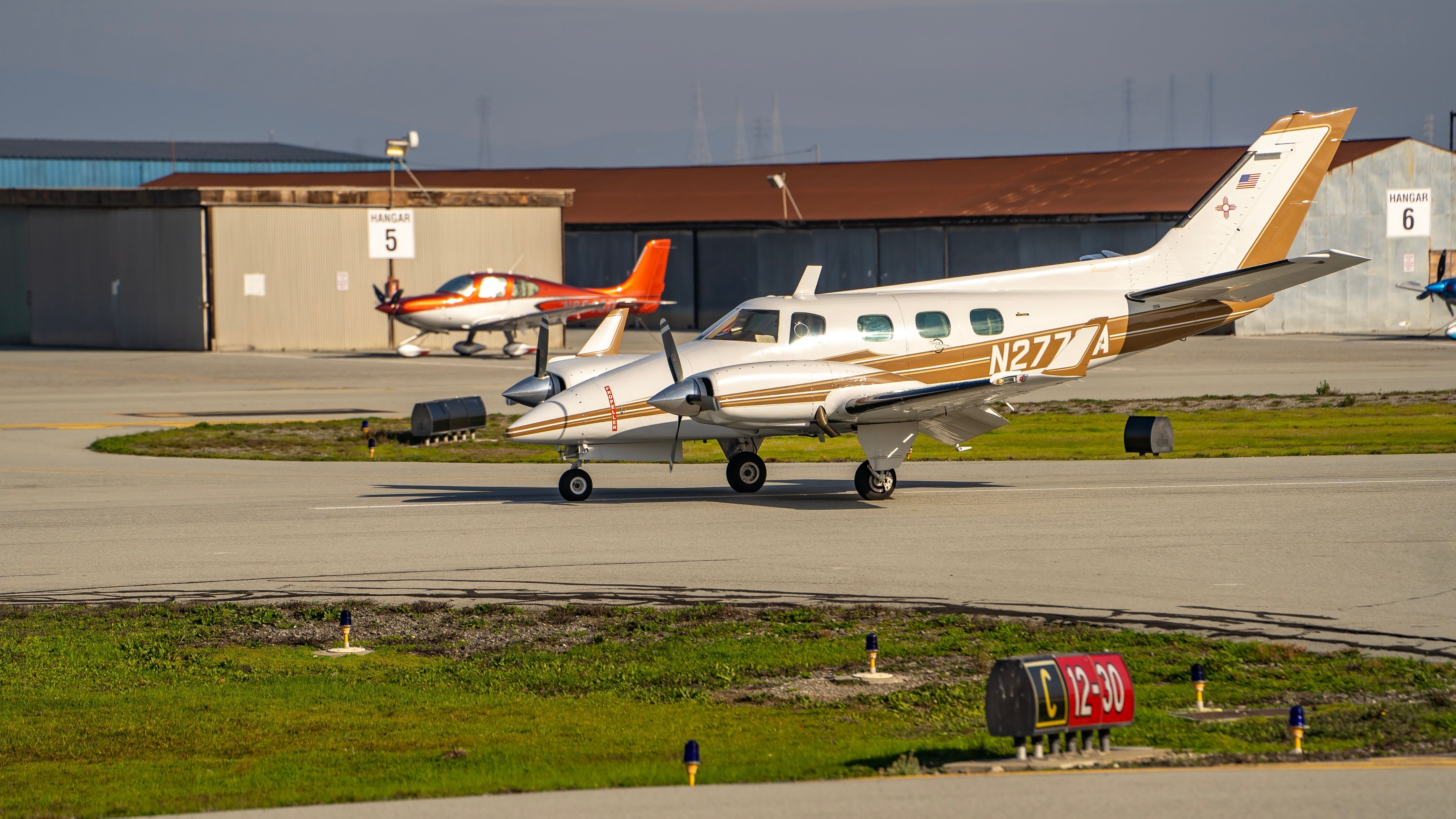 Beechcraft Duke B60 on the ground