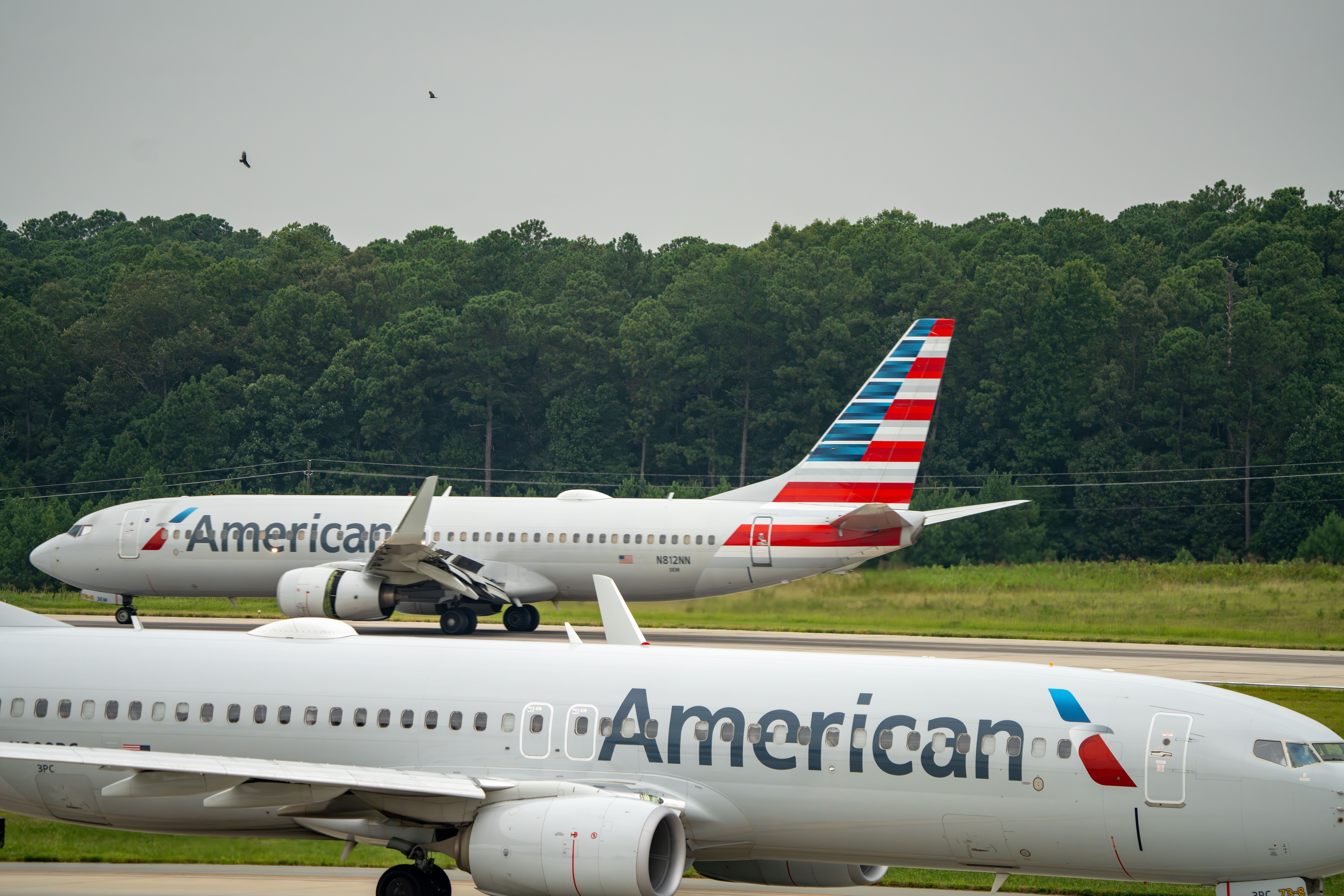 Two American Airlines Boeing 737-823s.