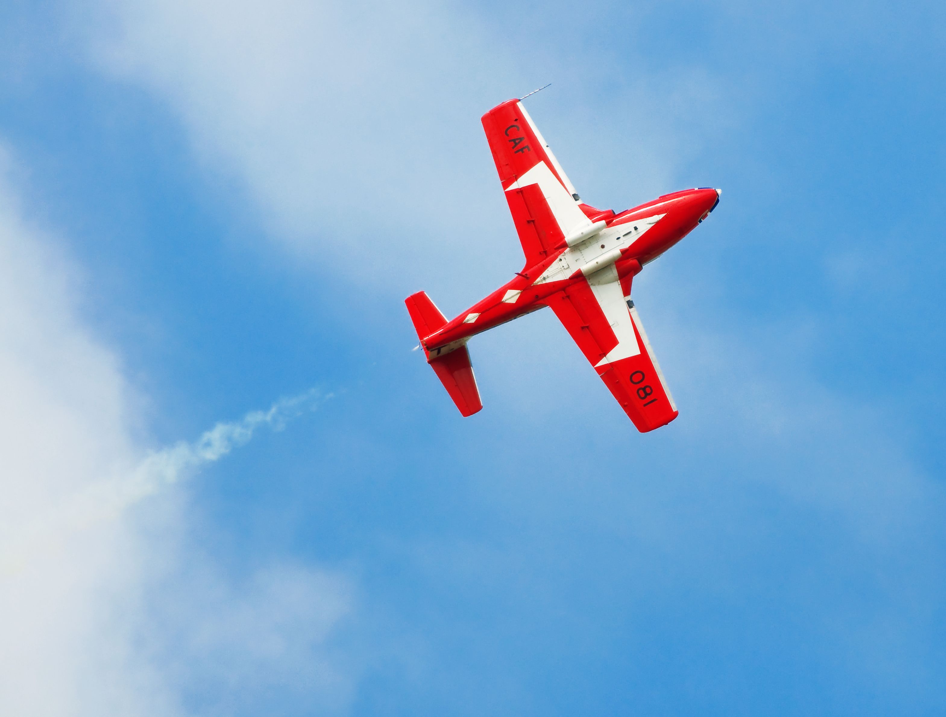 Canadian snowbirds makes a pass AUGUST 22, 2010 at the Windsor International Airport in Windsor