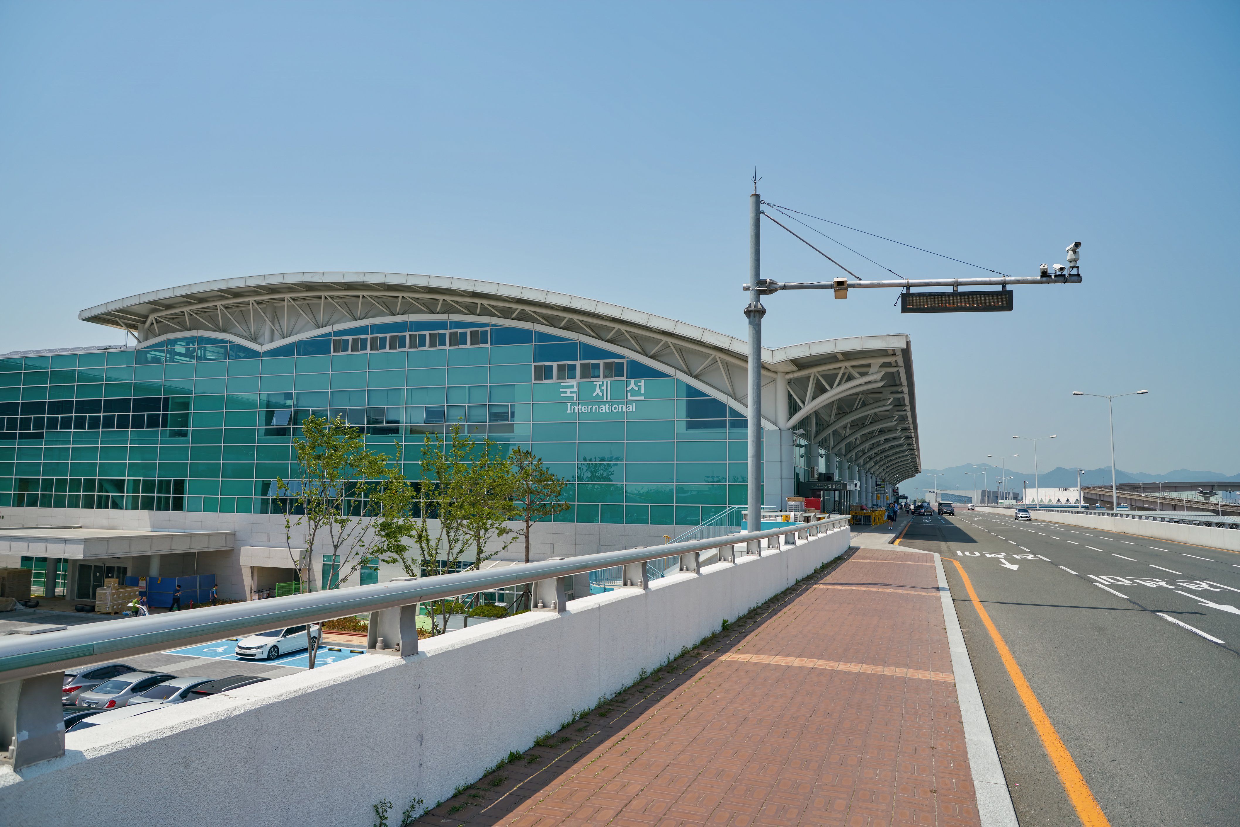 Gimhae International Airport at daytime.