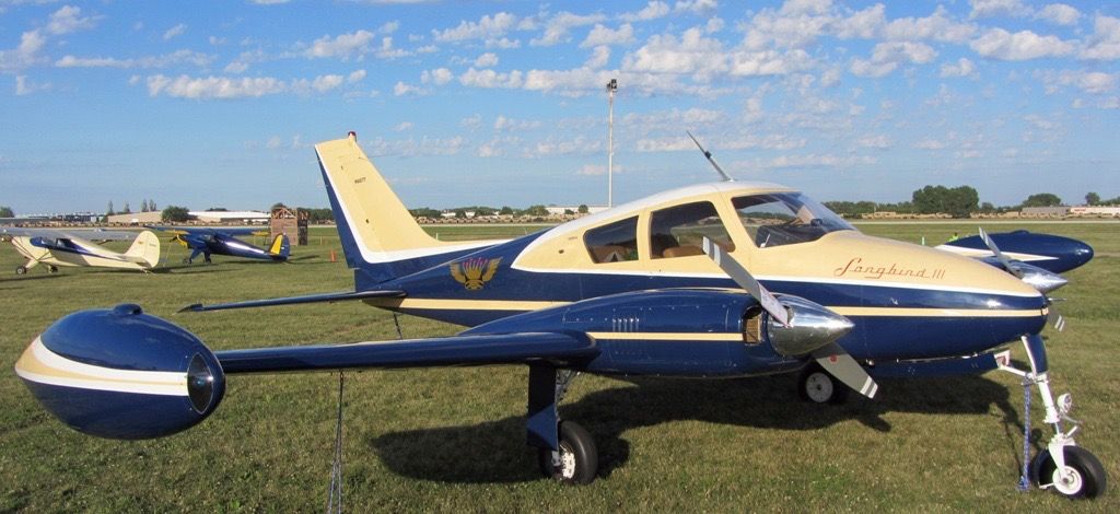 Songbird_III Cessna 310D on ground