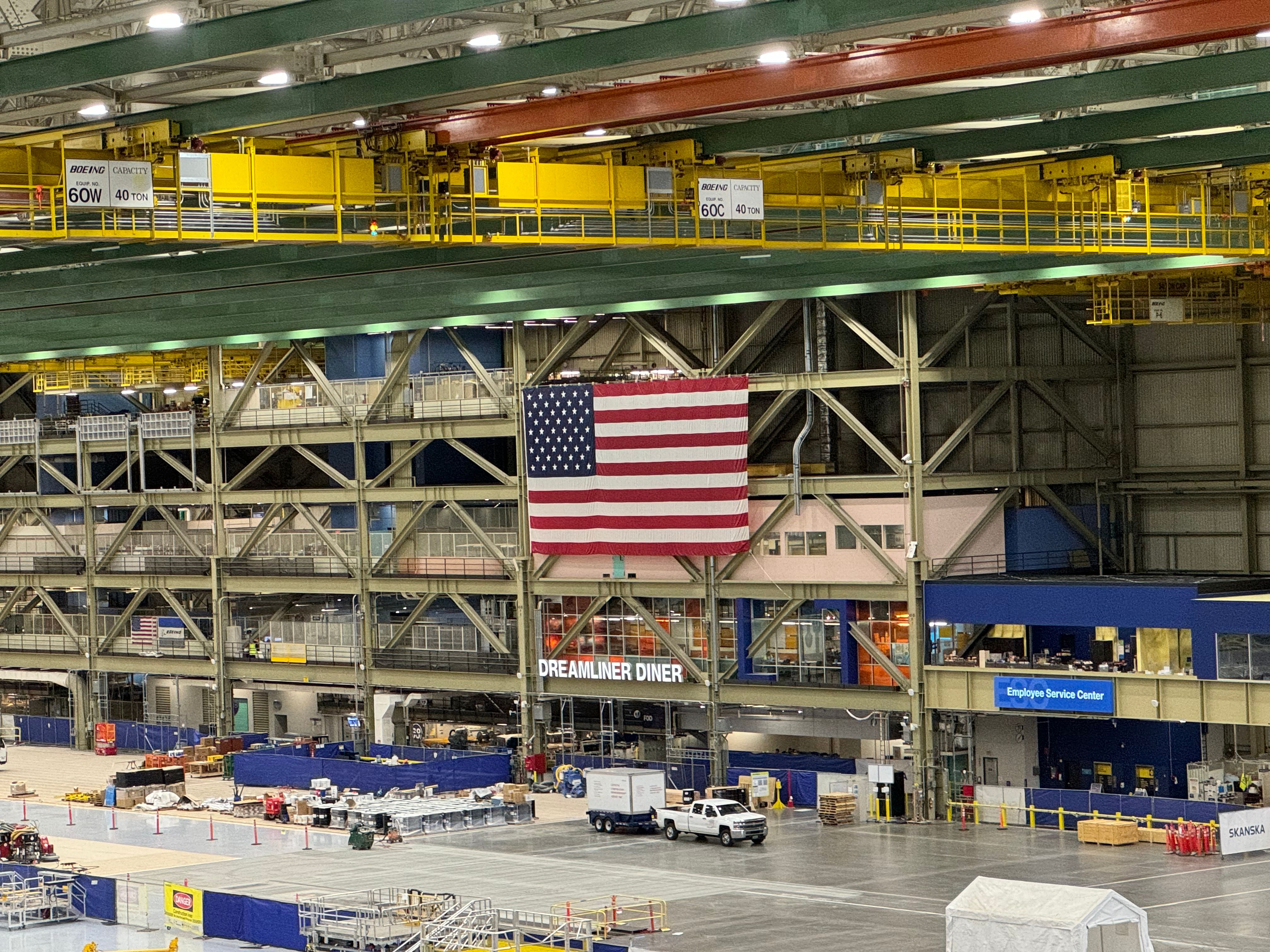 The Dreamliner Diner at Boeing's Everett production facility