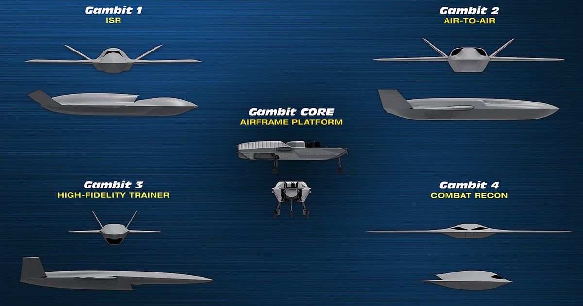 thegambitcore - the first 4 types of Gambit Drone