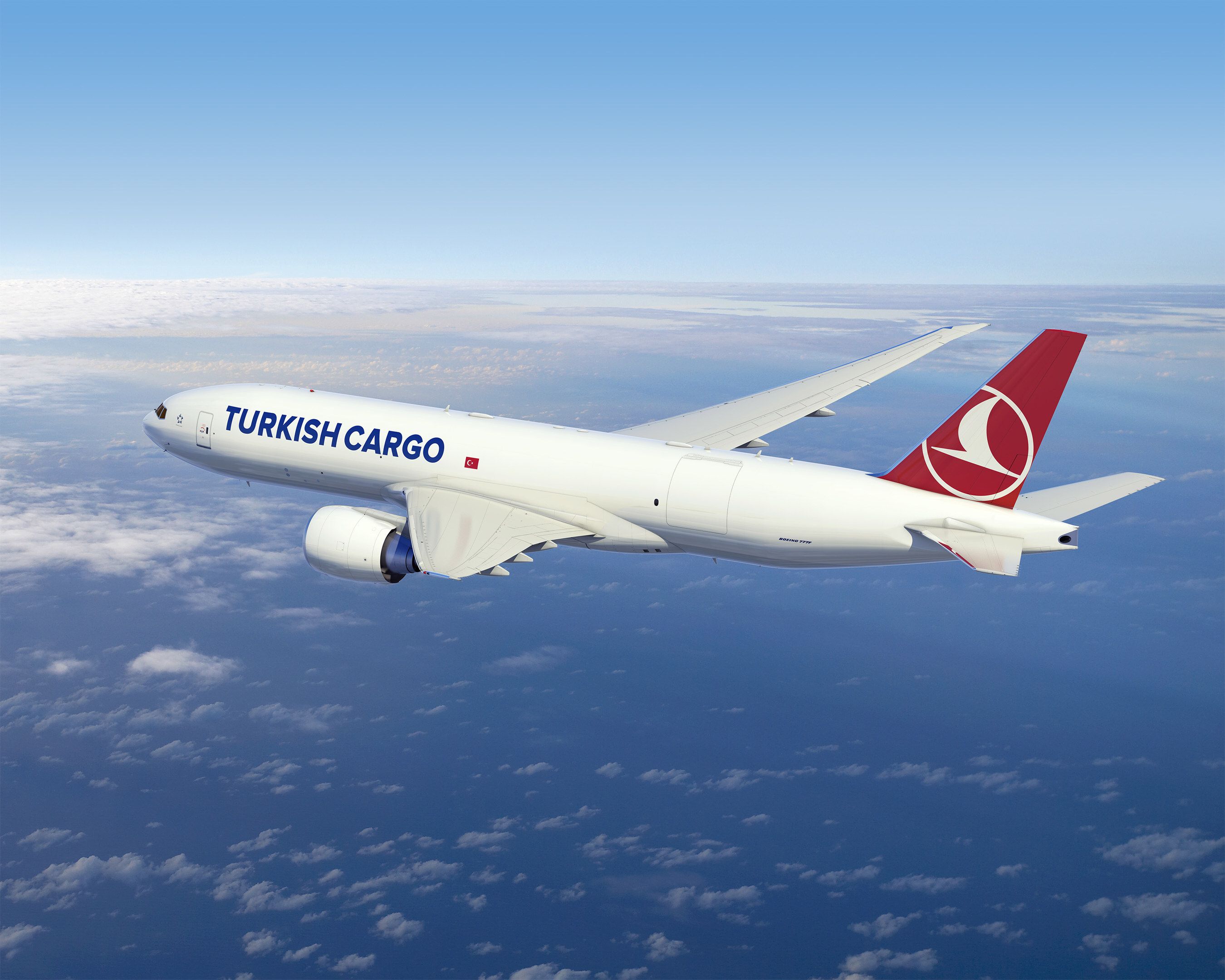 Turkish Airlines Cargo Boeing 777F rendering