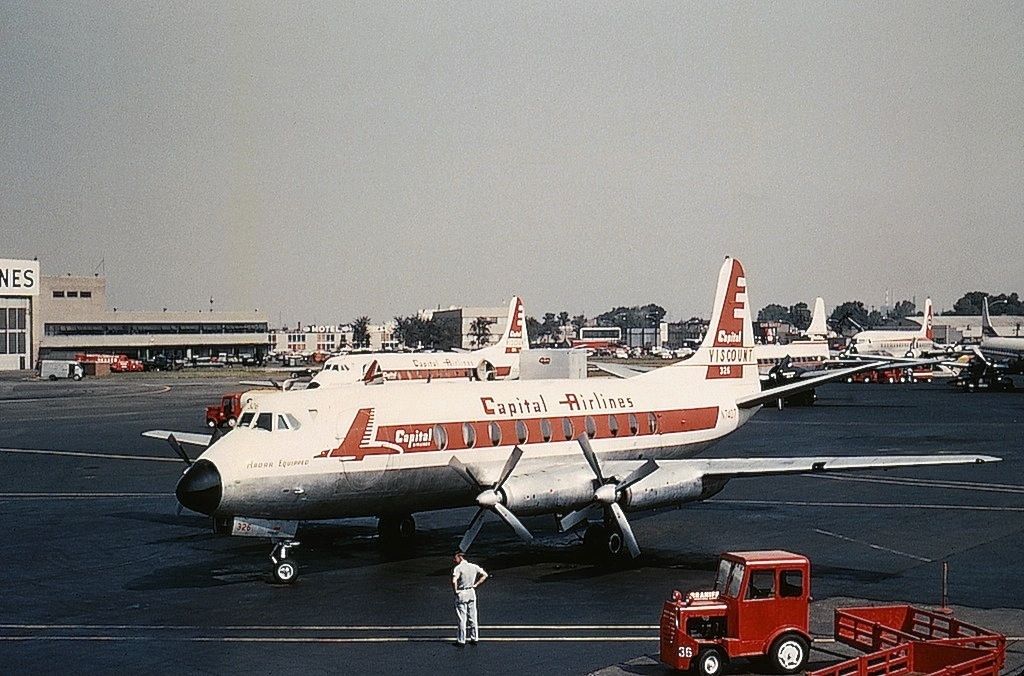 Capital Airlines Vickers Viscount In Chicago