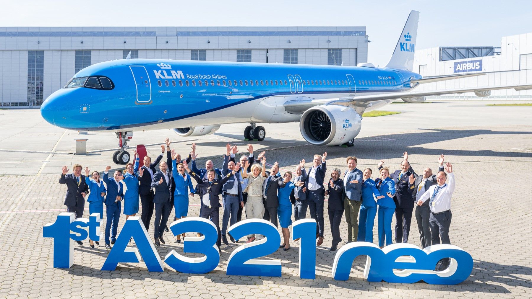 KLM Airbus A321neo Delivery