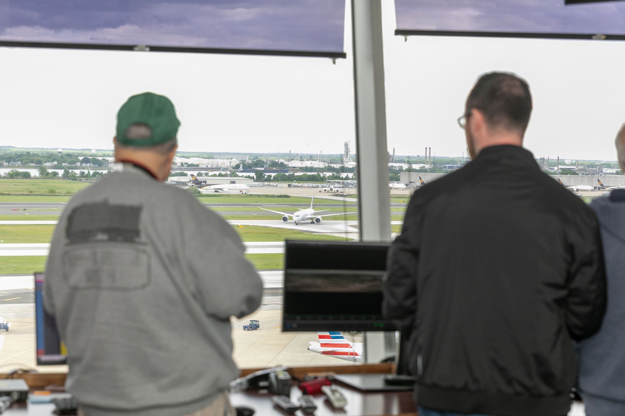 ATC personnel at Philadelphia International Airport.