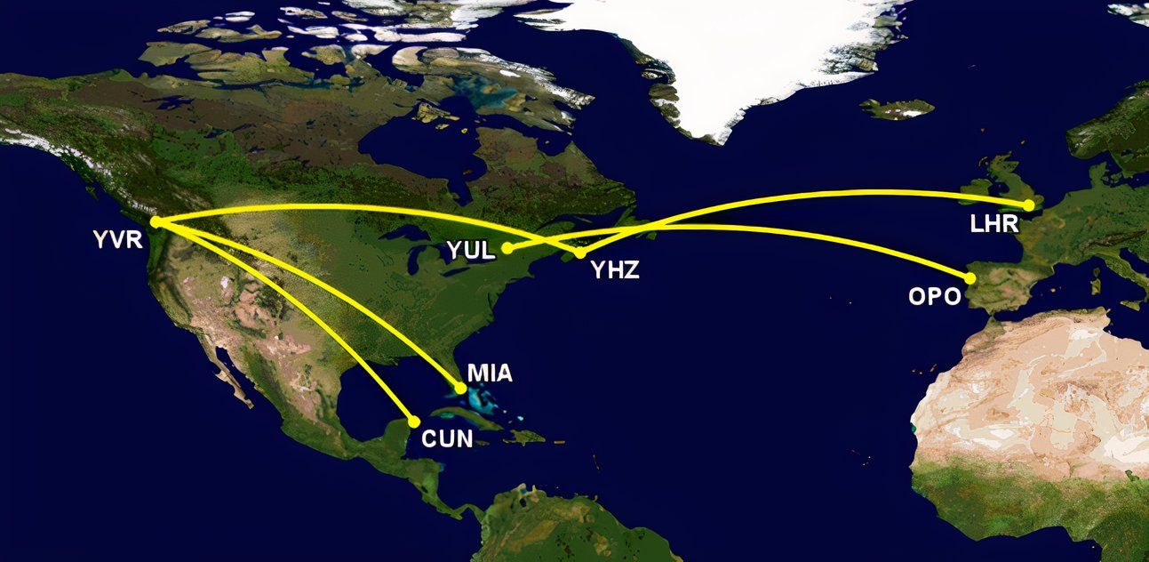 Air Canada's longest MAX and narrowbody flights