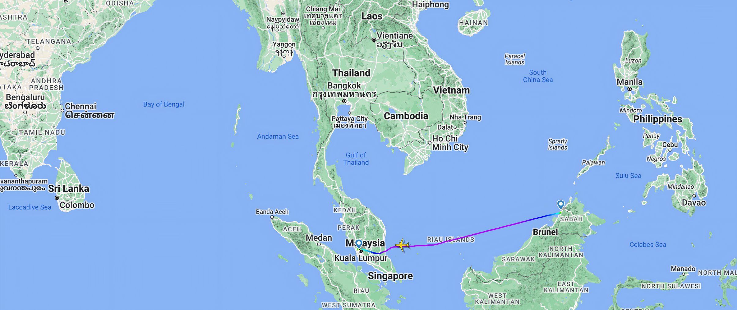 AirAsia BKI - KL Subang Flight-1