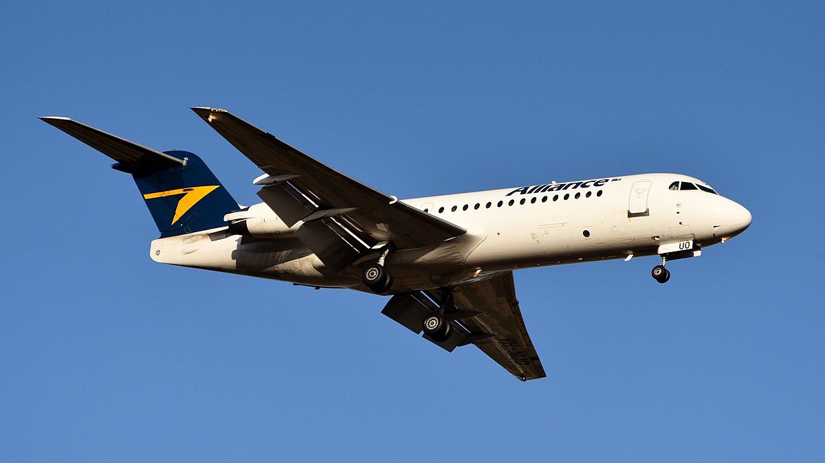 Alliance Airlines Fokker 70 VH-NUO Perth 2023