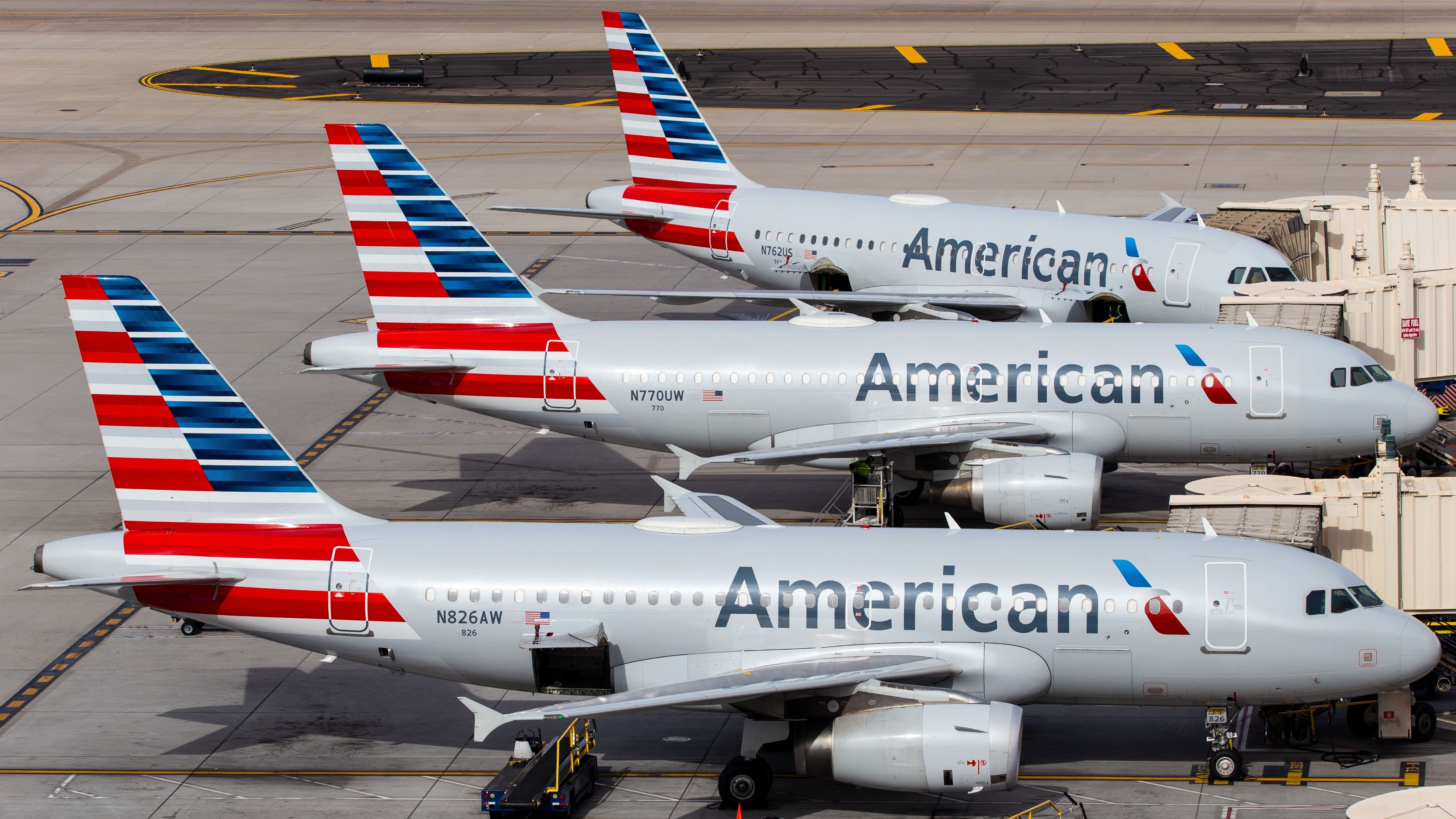 American Airlines fleet at Phoenix Sky Harbor International Airport