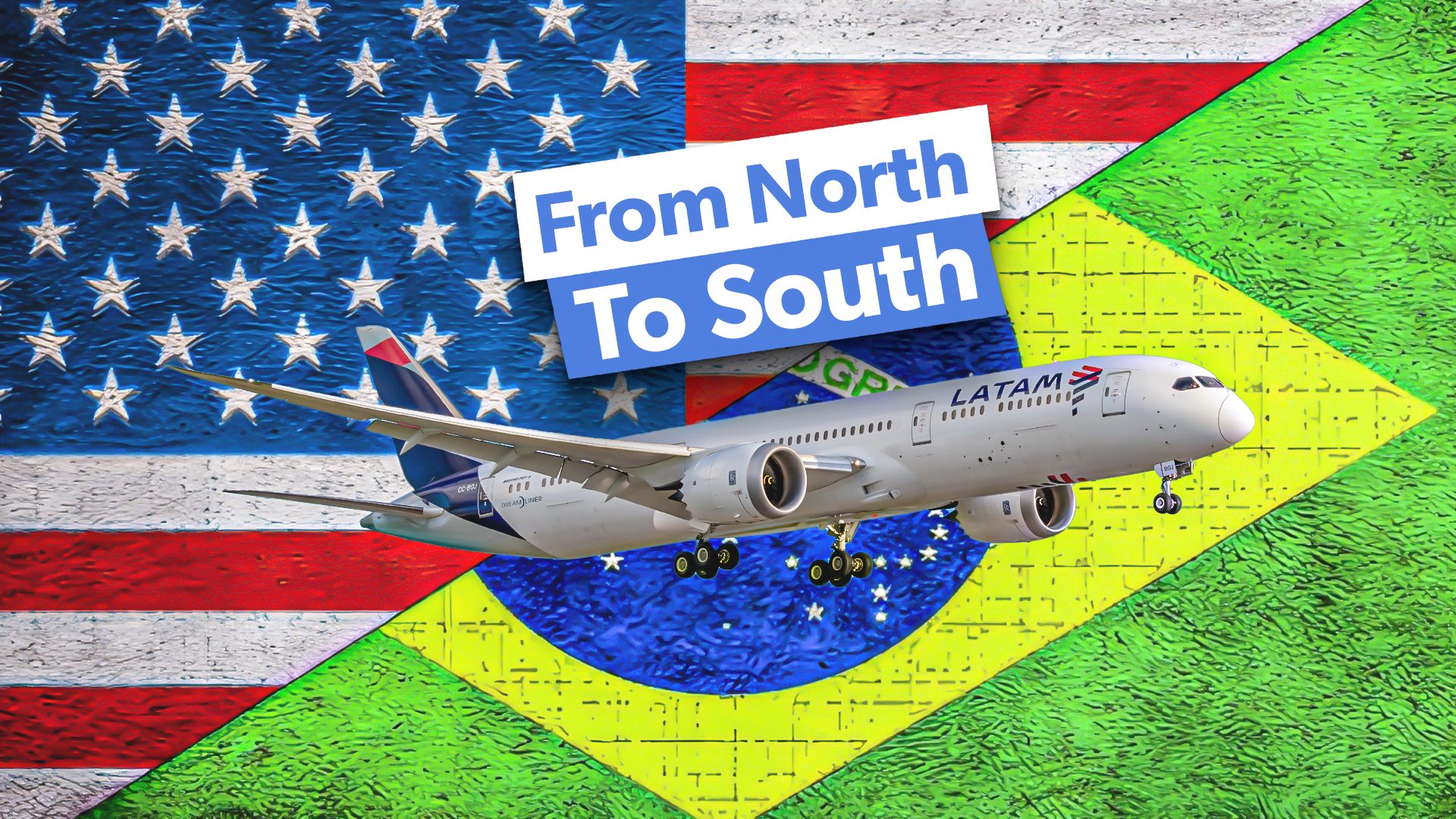 The top 6 airlines for direct flights from the USA to Brazil in August