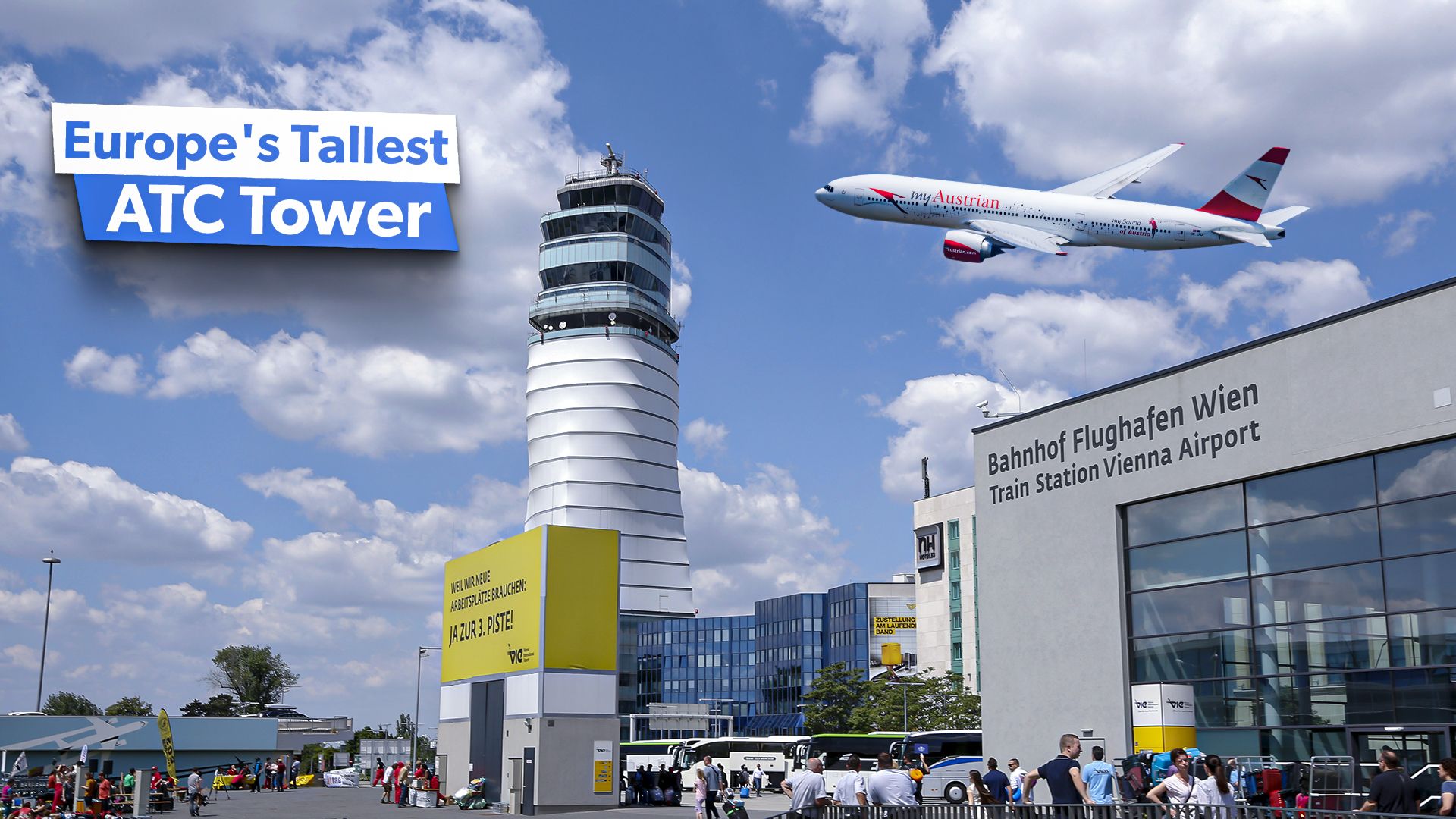 A guide to the “leaning” air traffic control tower at Vienna Airport