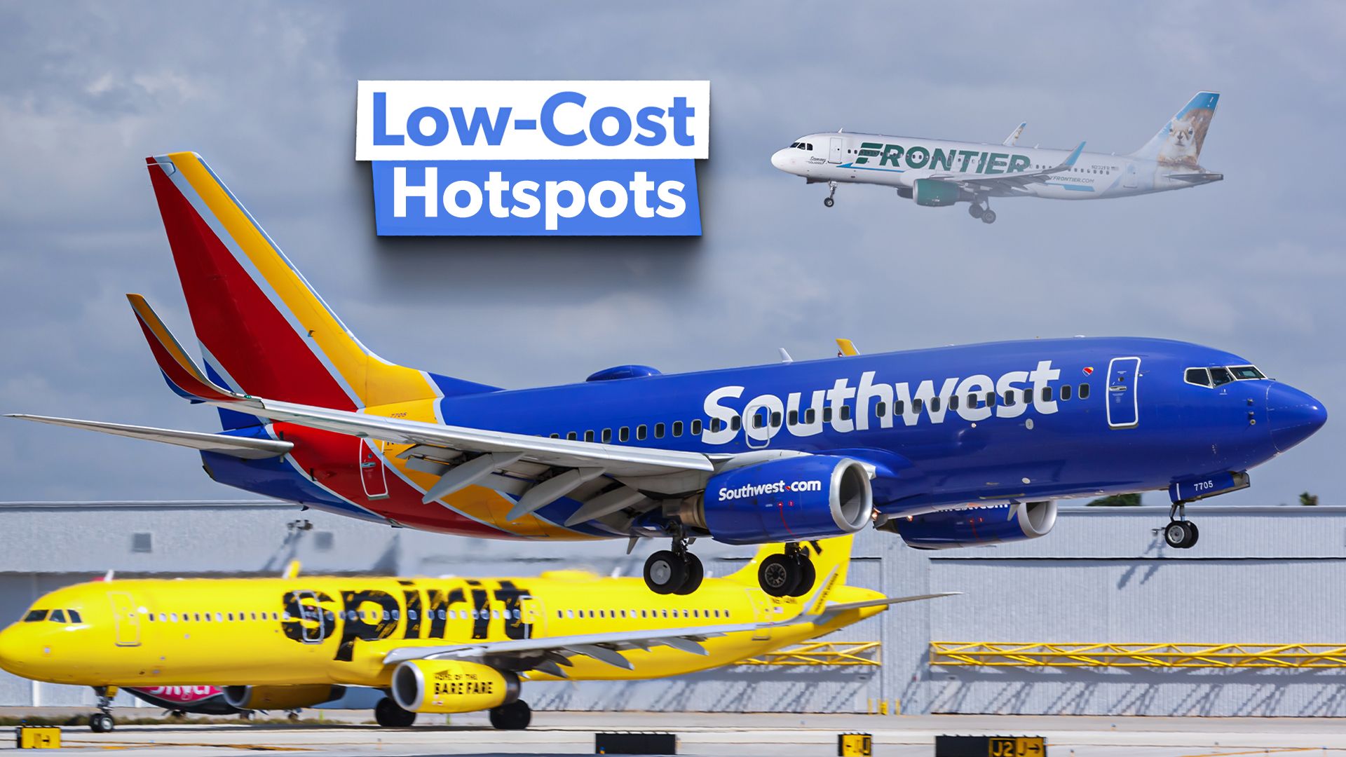 The US states with the most seats on low-cost flights