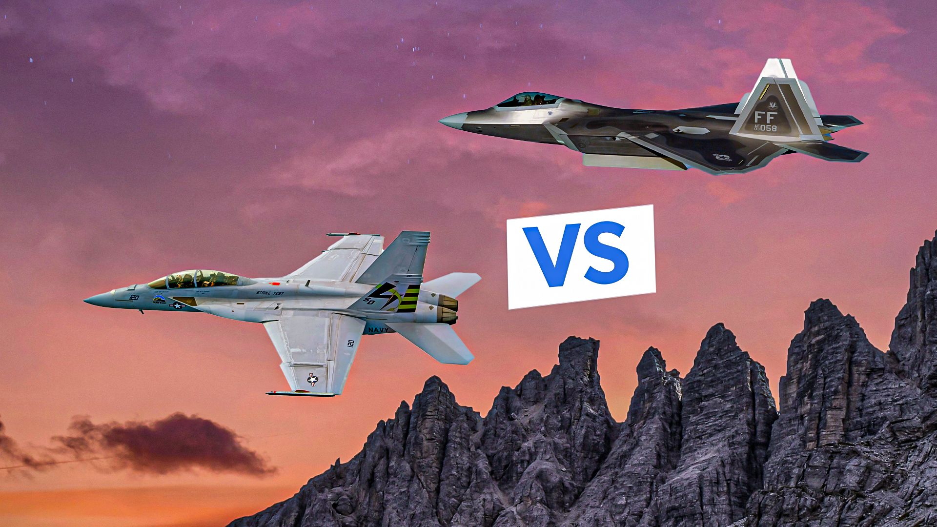 F-22 Raptor Vs F/A-18 Super Hornet: US Fighter Jet Showdown