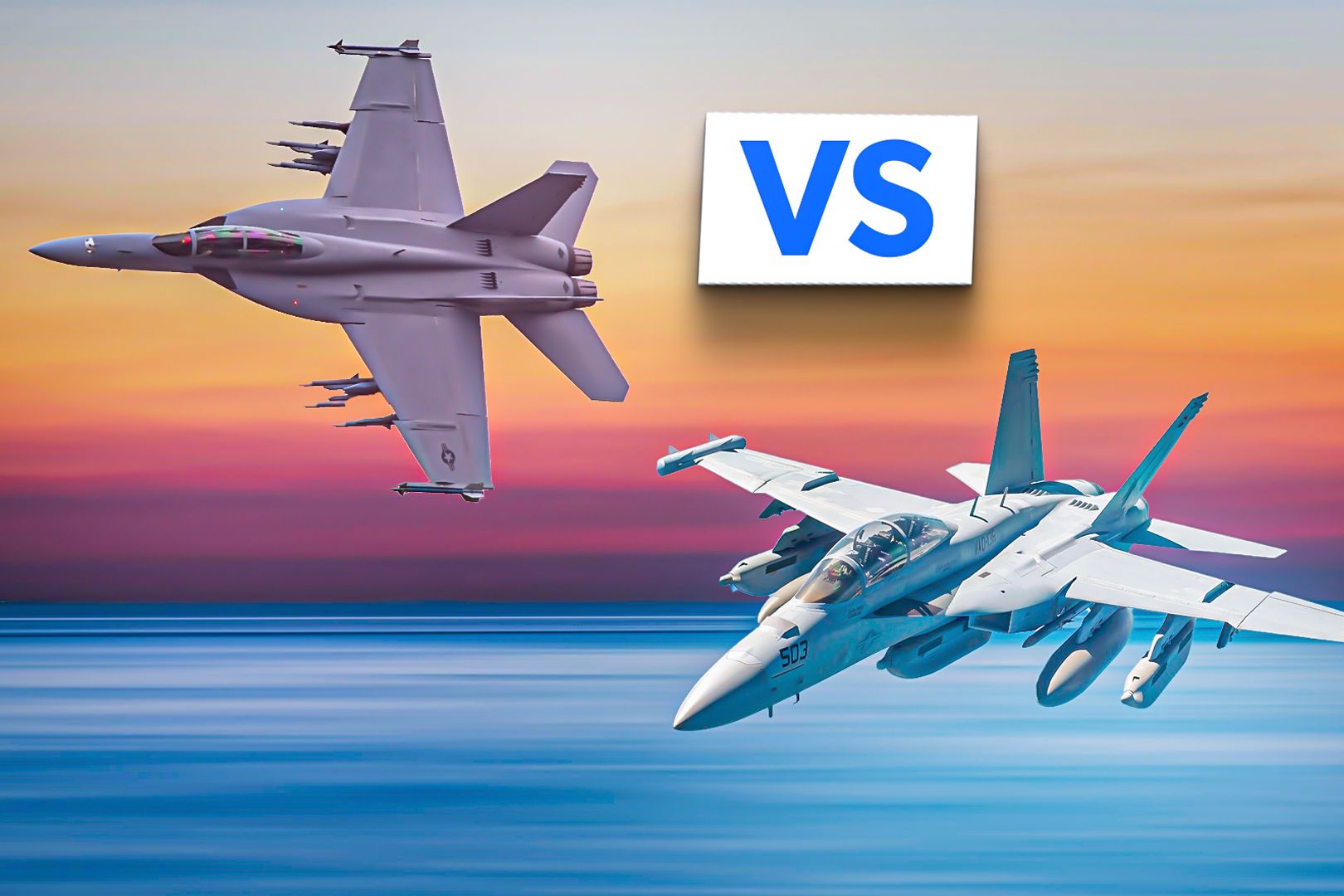 What Are The Differences Between The US Navy EA-18 Growler & F/A-18F Super Hornet?