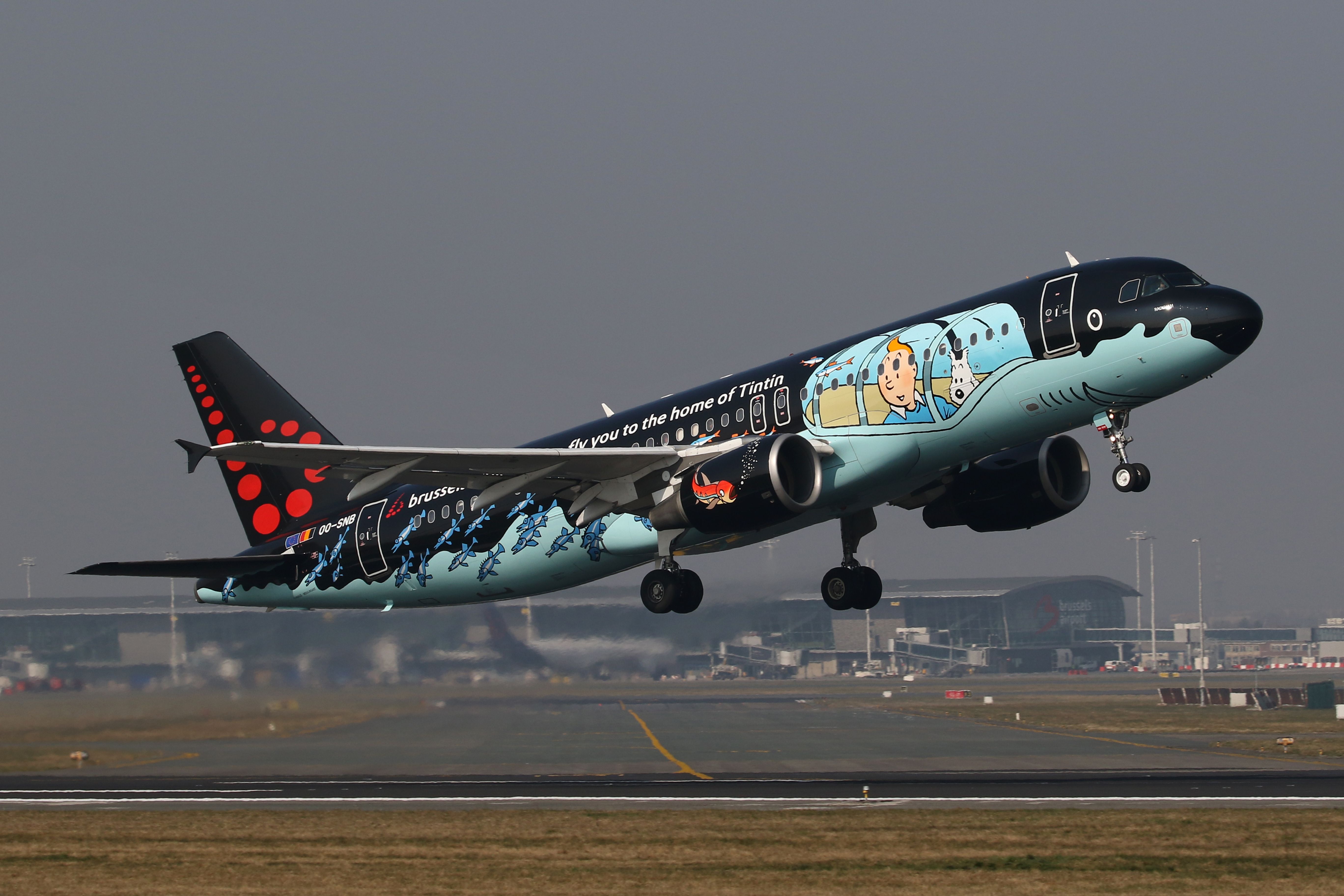 TinTin livery Brussels Airlines