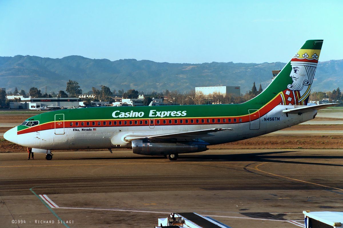 Casino_Express_Boeing_737-200_N456TM-SJC-Jan94