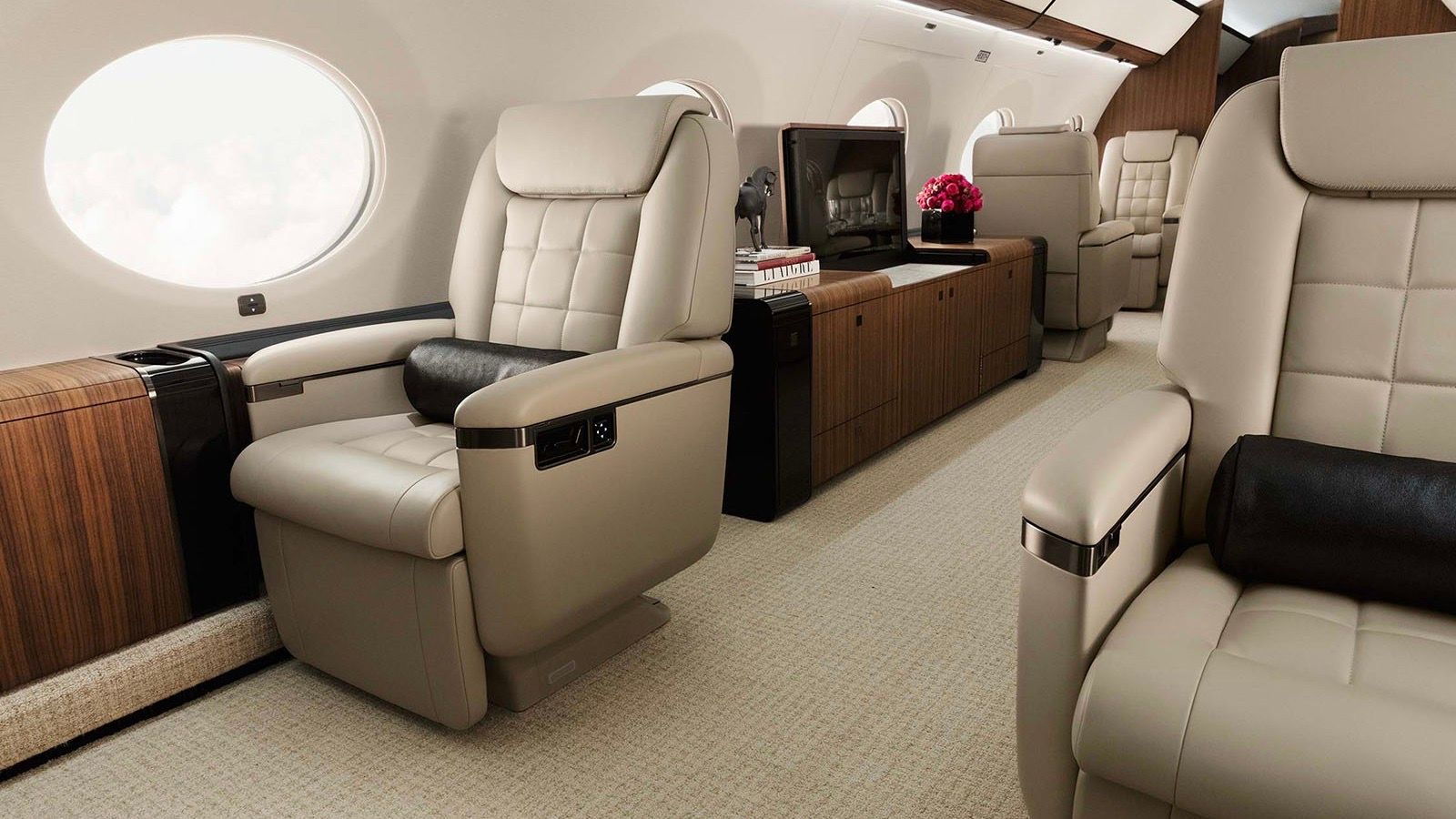 G650 cabin interior seating