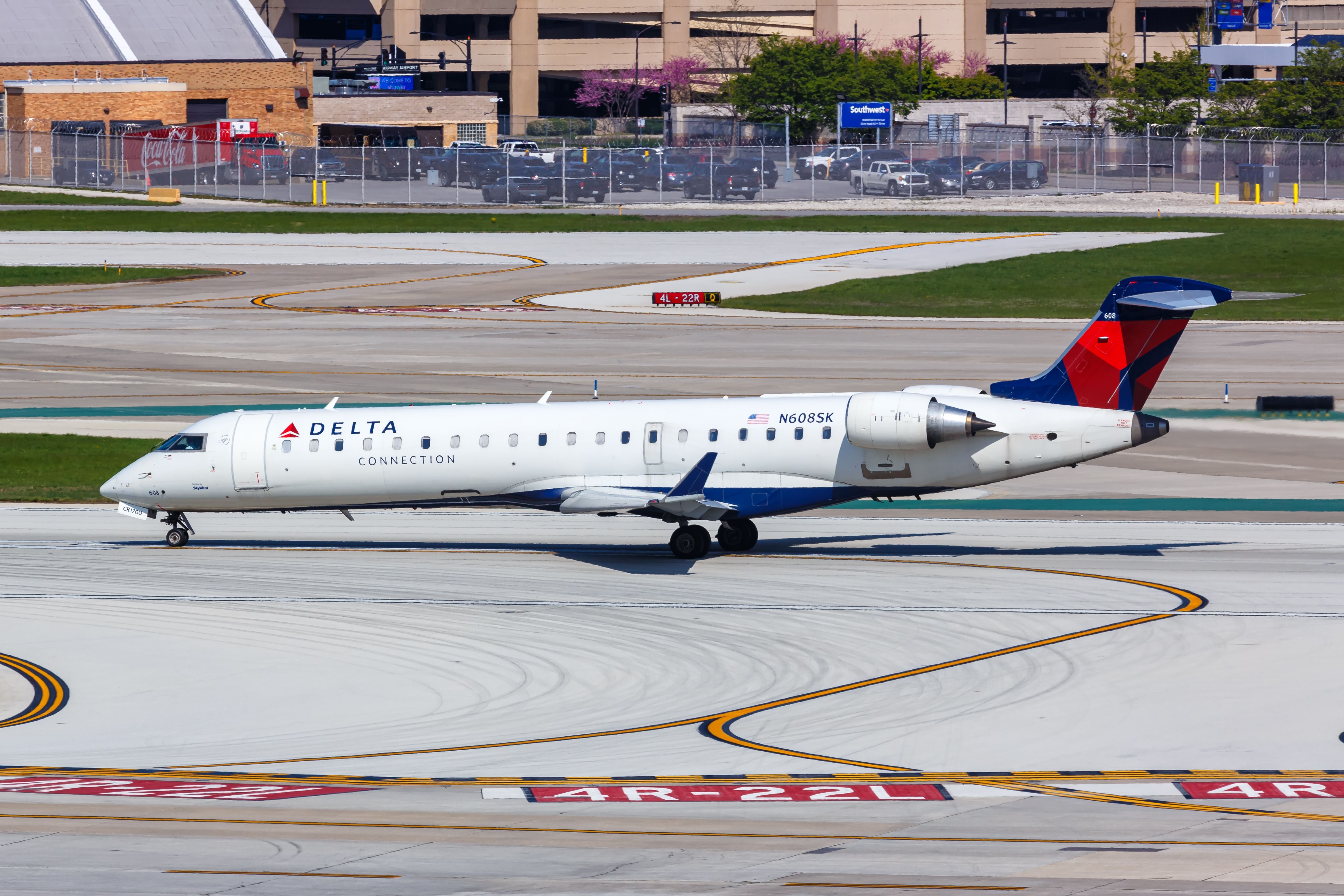 Delta Connection CRJ700 at ORD shutterstock_2360940301