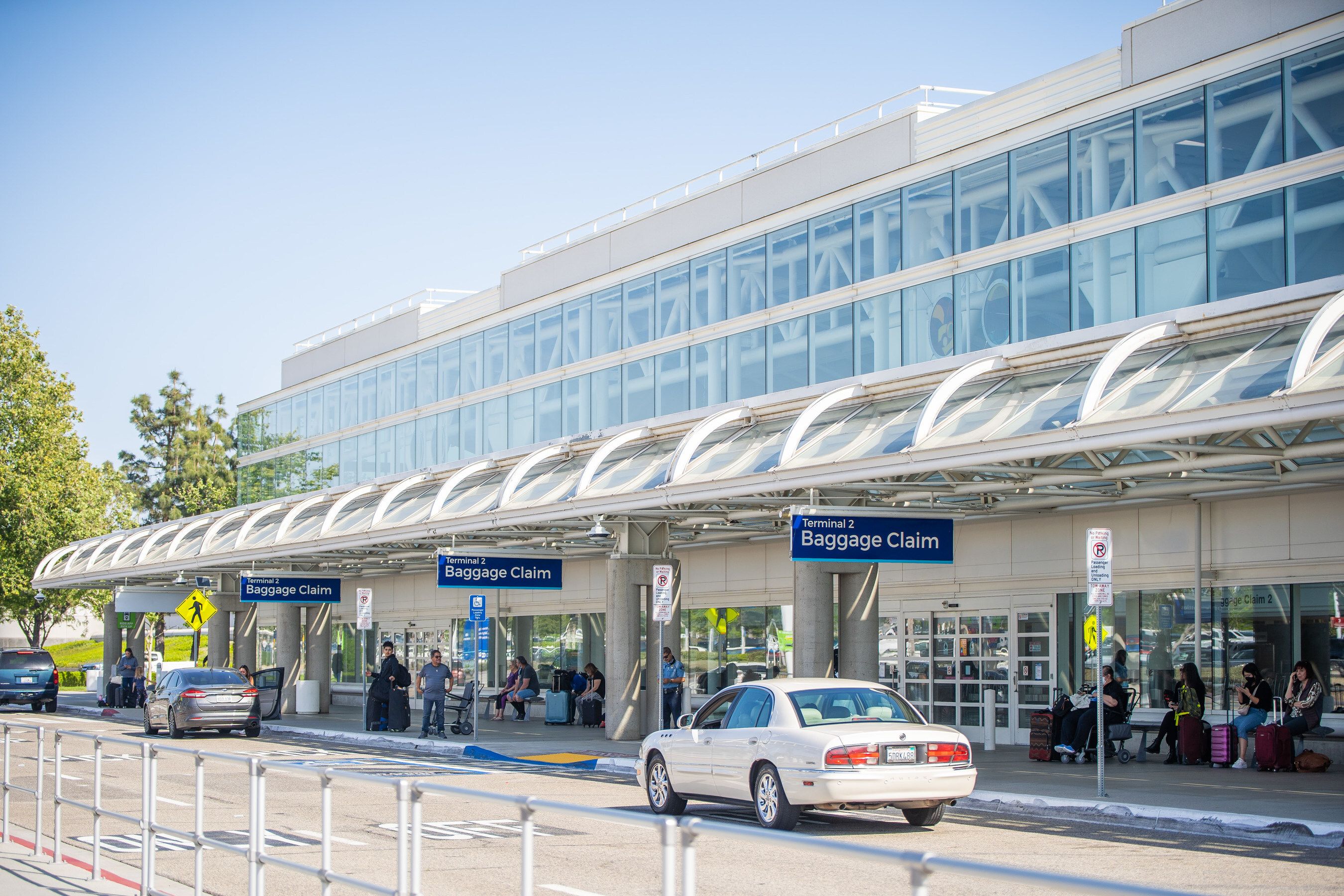 Exterior view of Terminal 2 of Ontario International Airport.