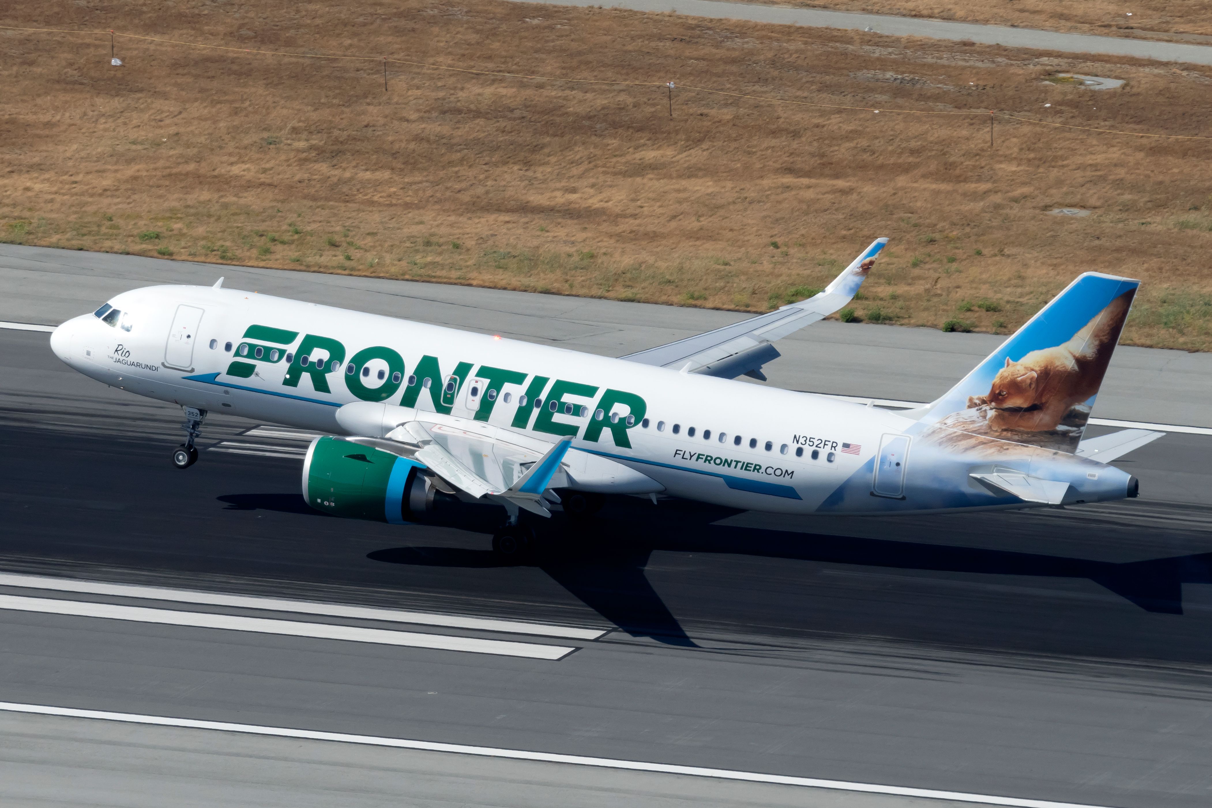 Frontier Airlines Airbus A320neo taking off