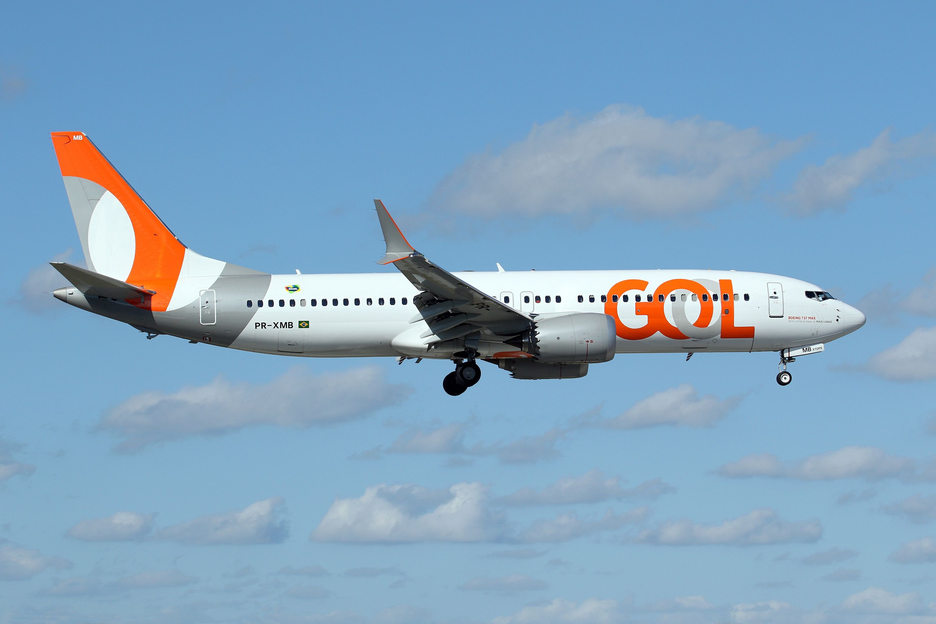 GOL Boeing 737 MAX 8 landing at MIA shutterstock_2152630421