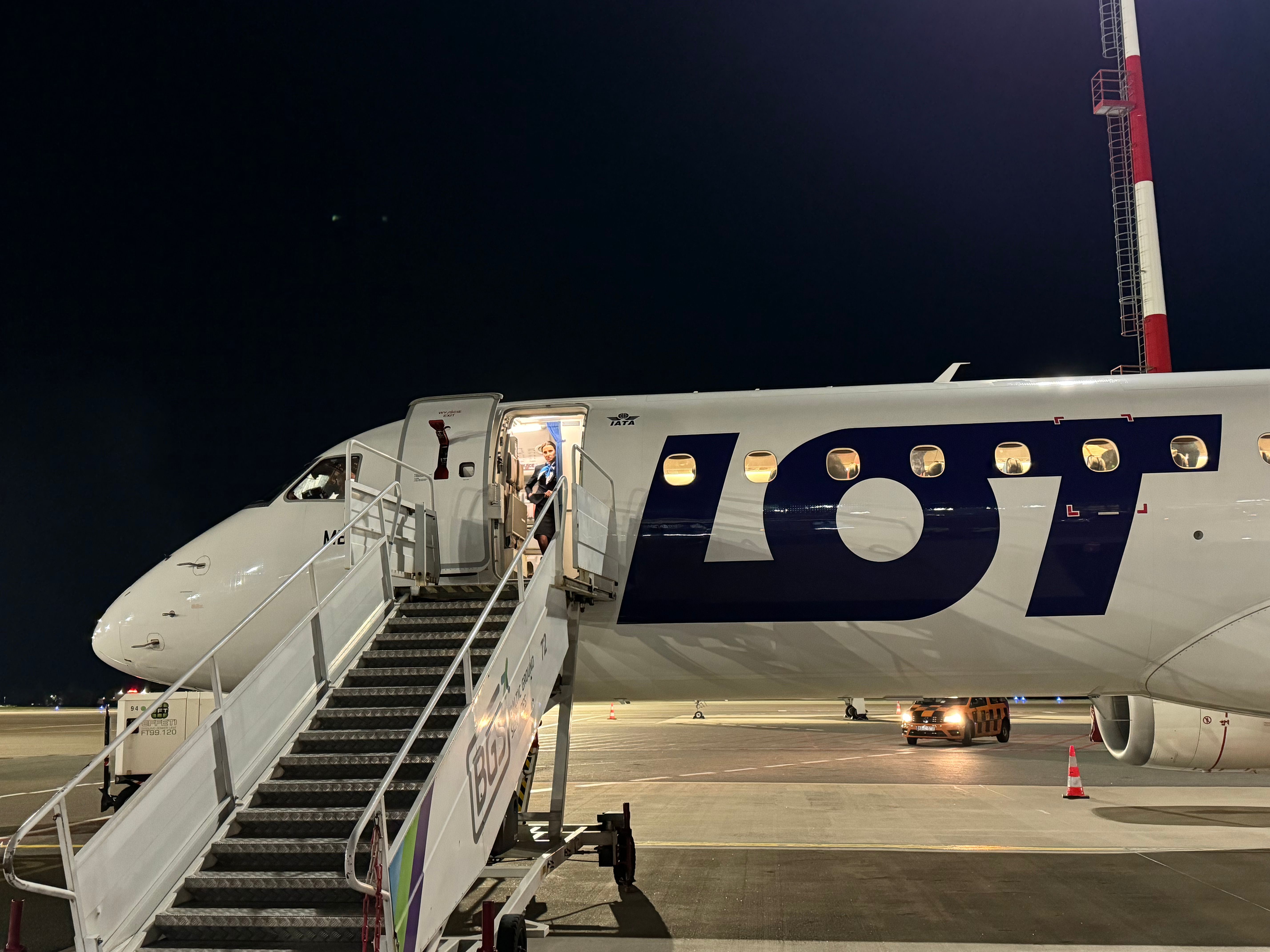 Many Embraer E190 parked at VNO airport