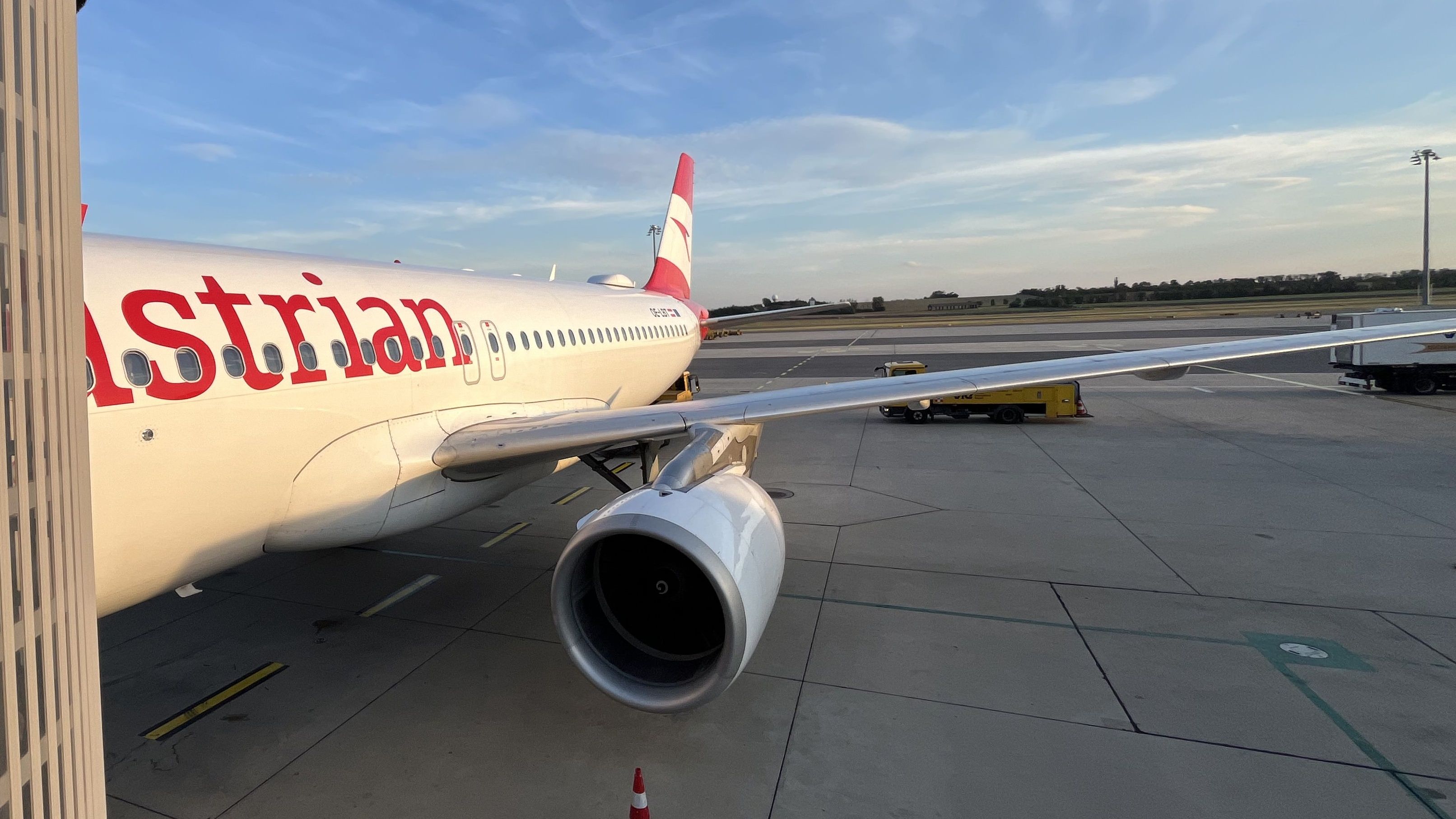 Austrian Airlines Airbus A320 Economy Class from Brussels to Vienna