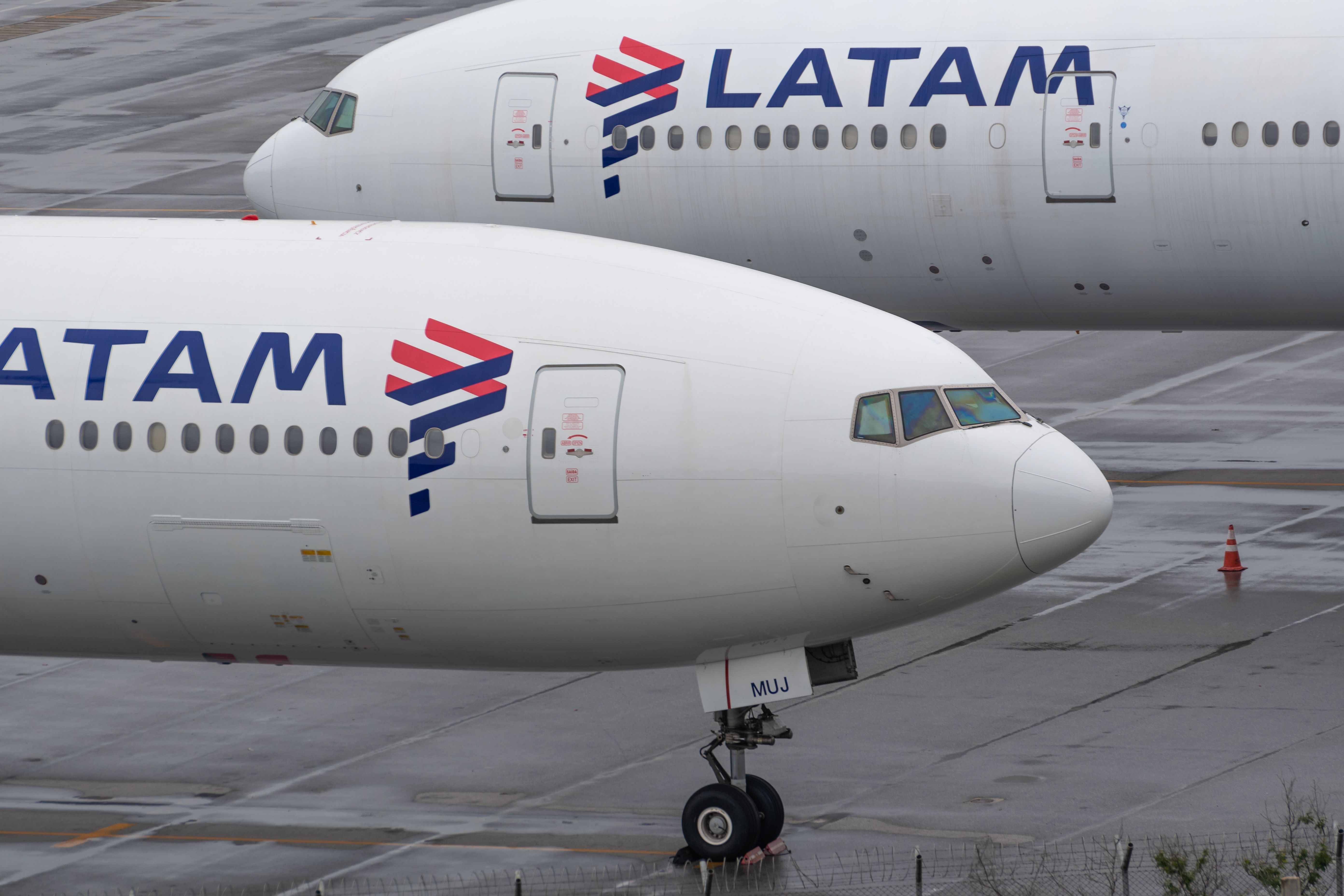 LATAM Airlines Boeing 777-300ER at GRU shutterstock_2067739835