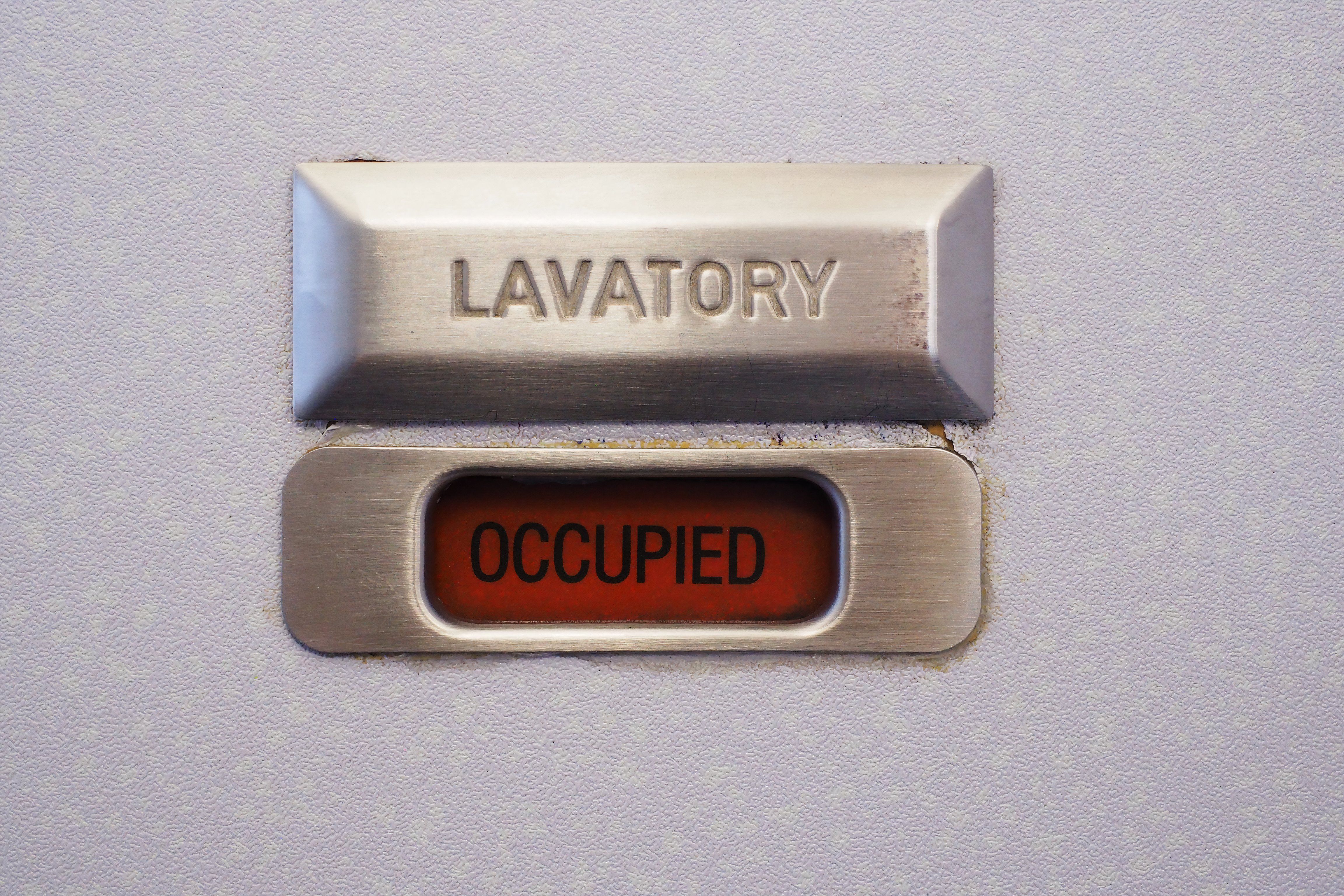 Locked Airlines Lavatory