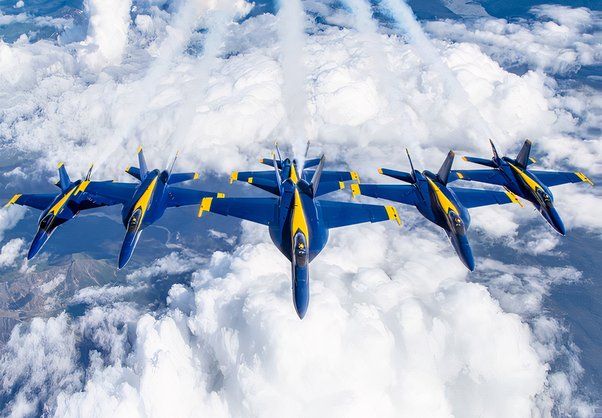 Photo of Blue Angels in flight