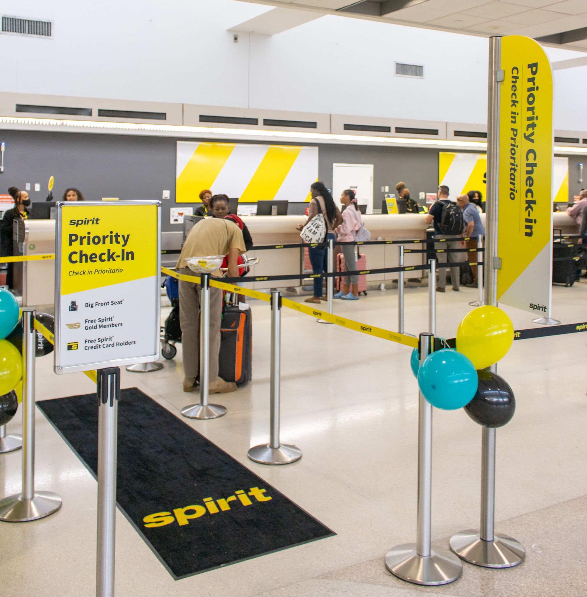 Priority check-in with Spirit Airlines 