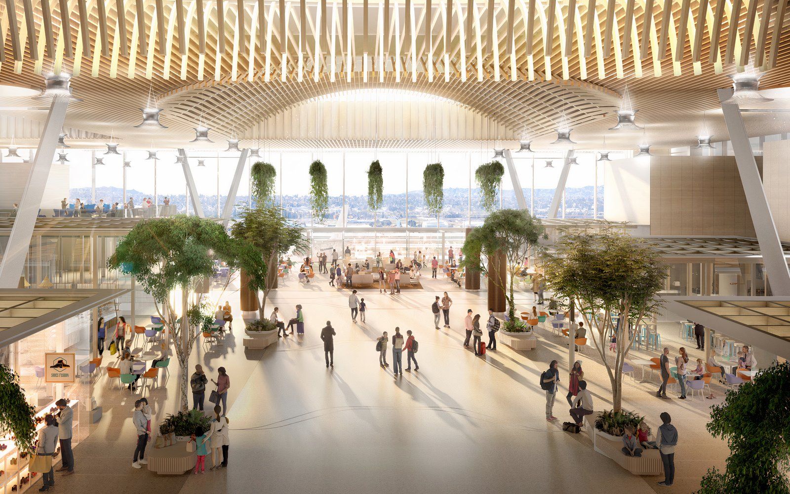 New terminal at Portland International Airport (PDX)