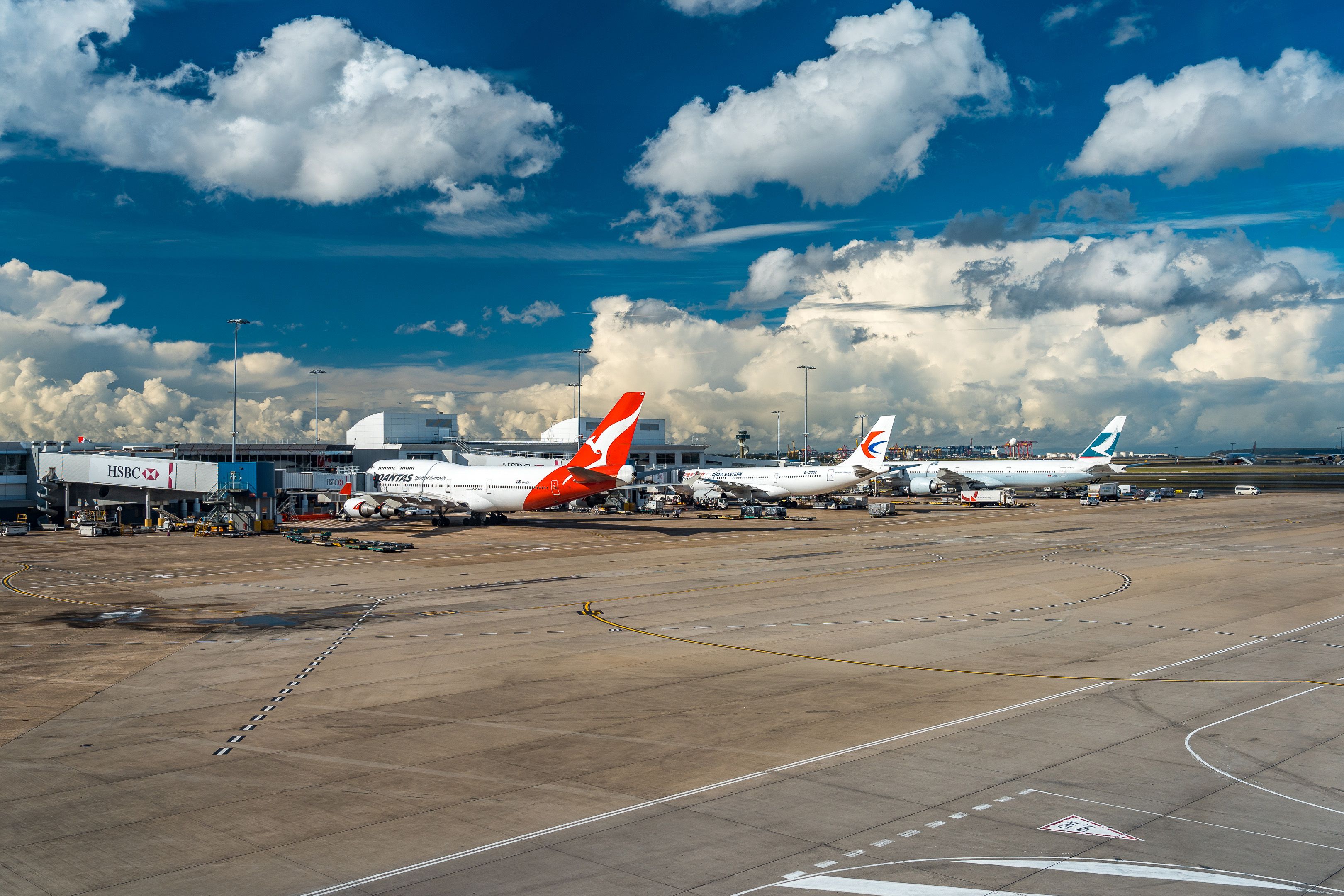 Qantas, China Eastern, and Cathay Pacific 