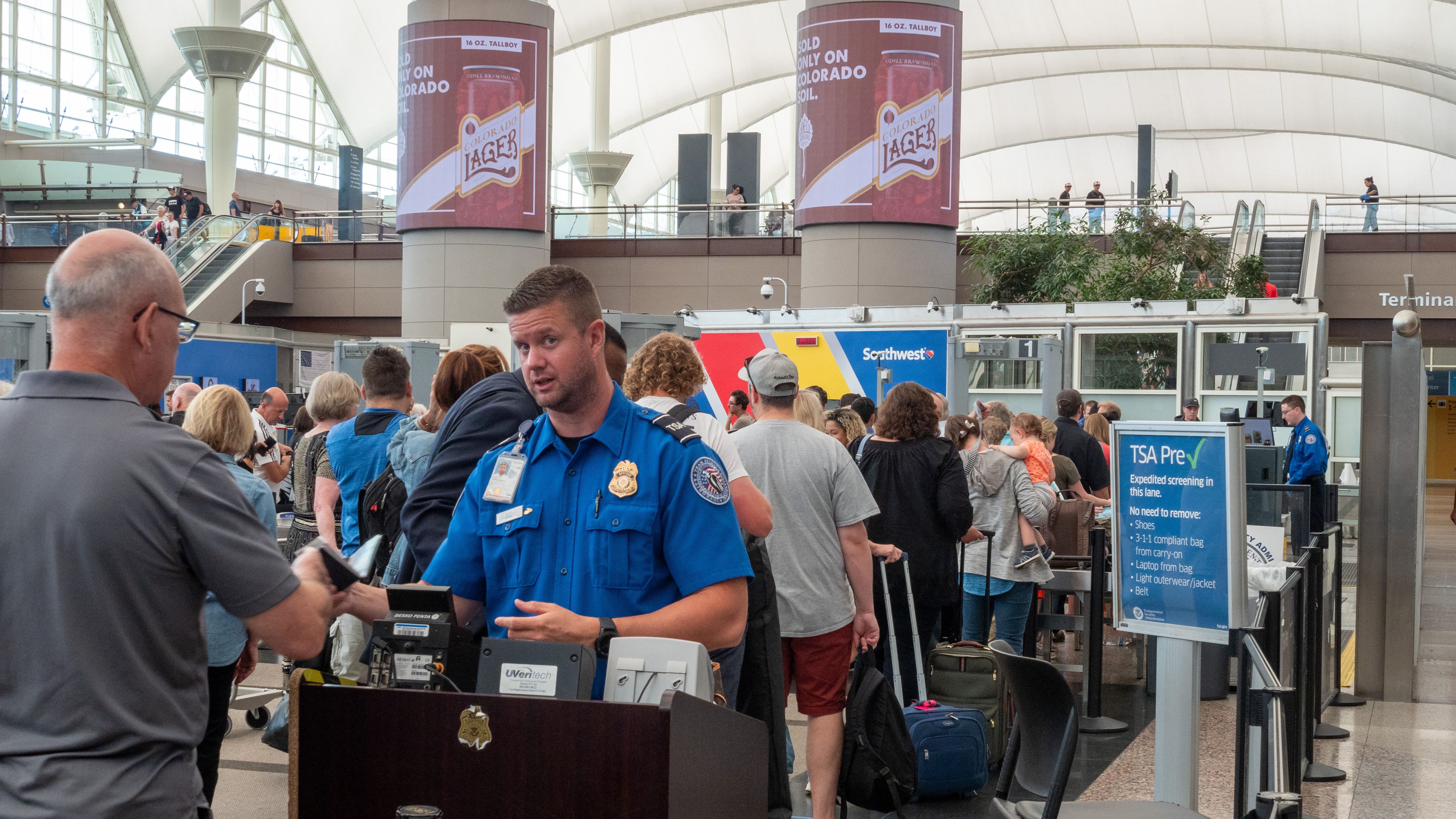 A TSA PreCheck line