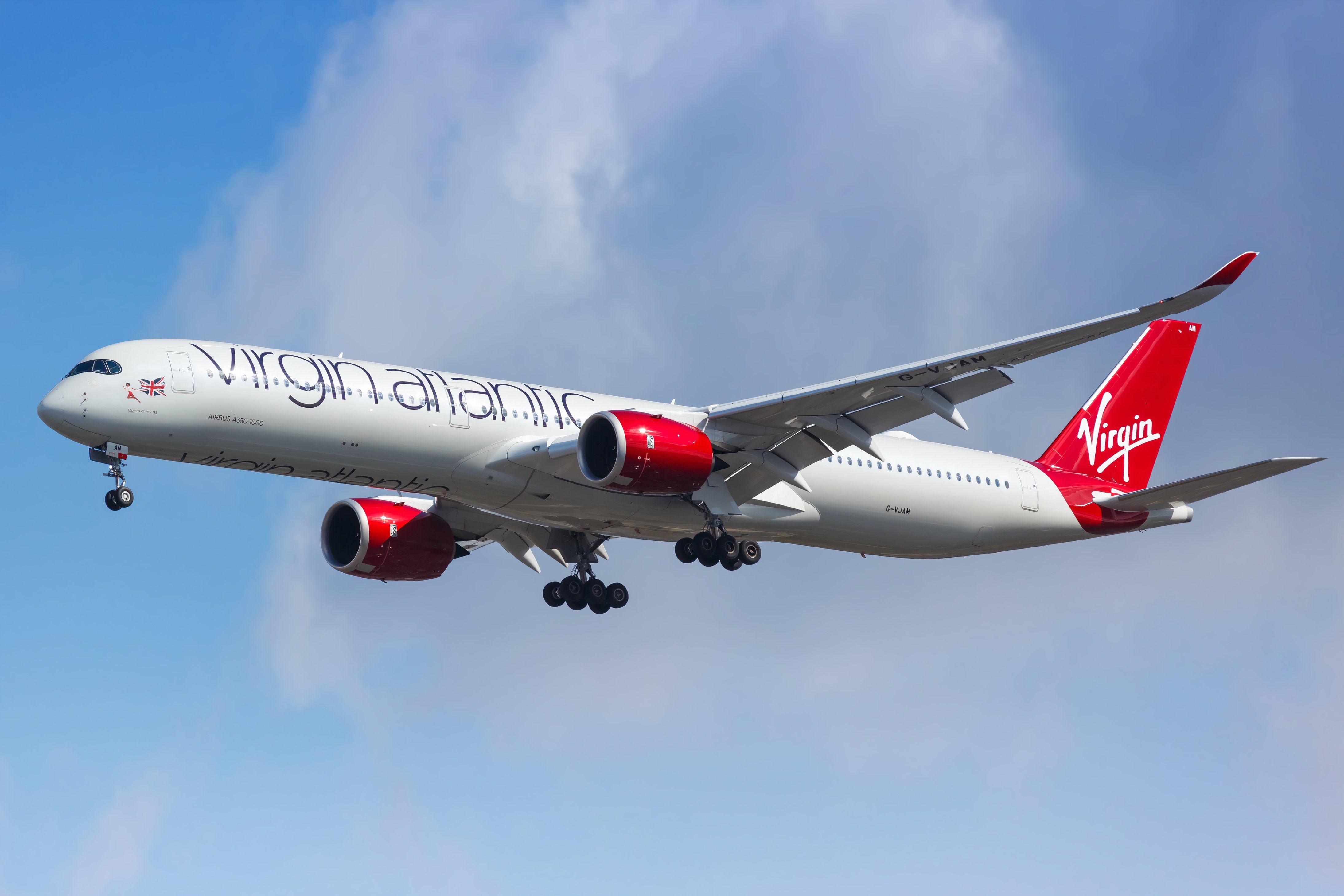 Virgin Atlantic Airbus A350-1000 airplane at New York JFK airport (JFK)