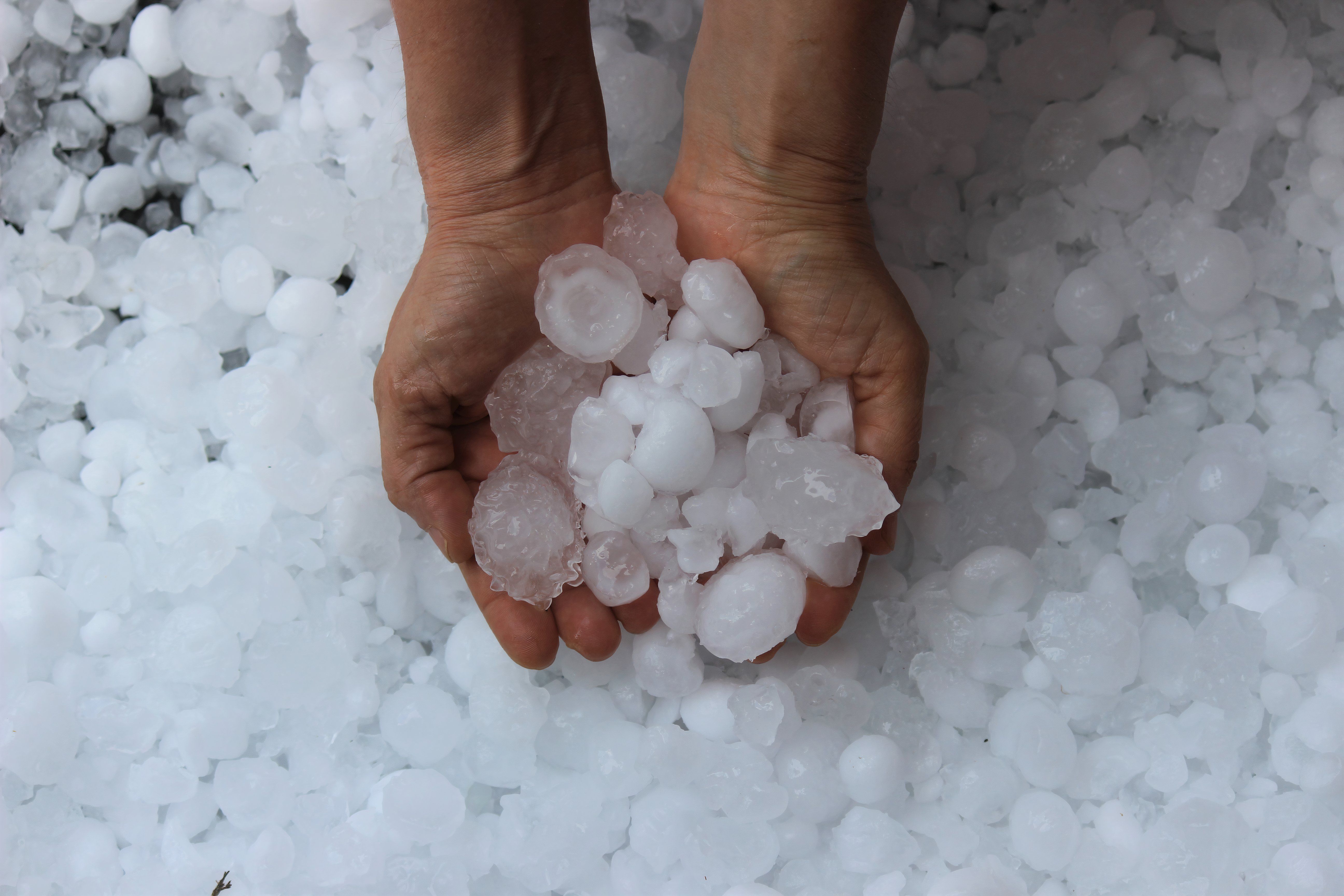 Golf ball sized hail stones