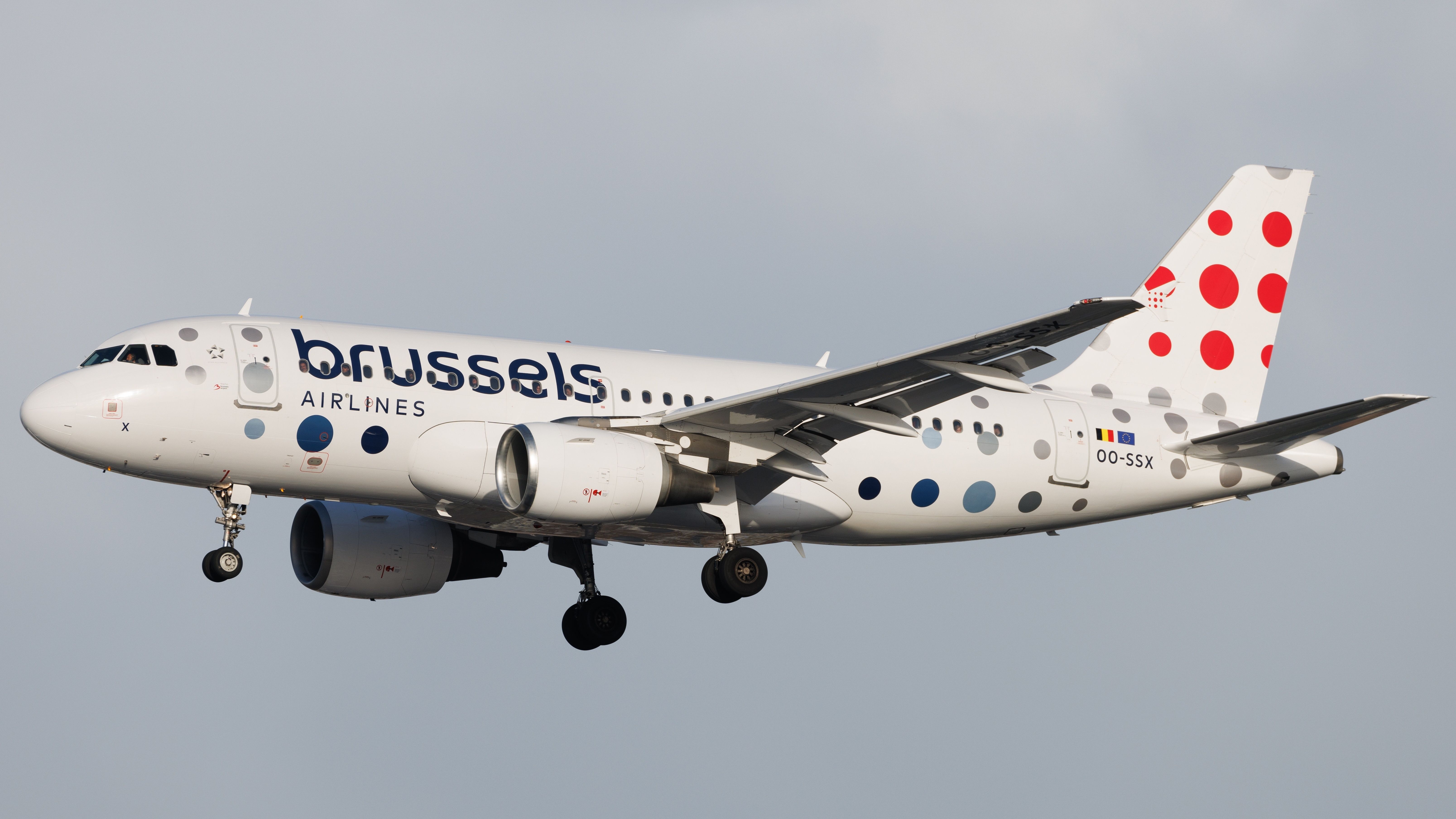 Brussels Airlines Airbus 319 Business Class from Munich to Brussels Airport