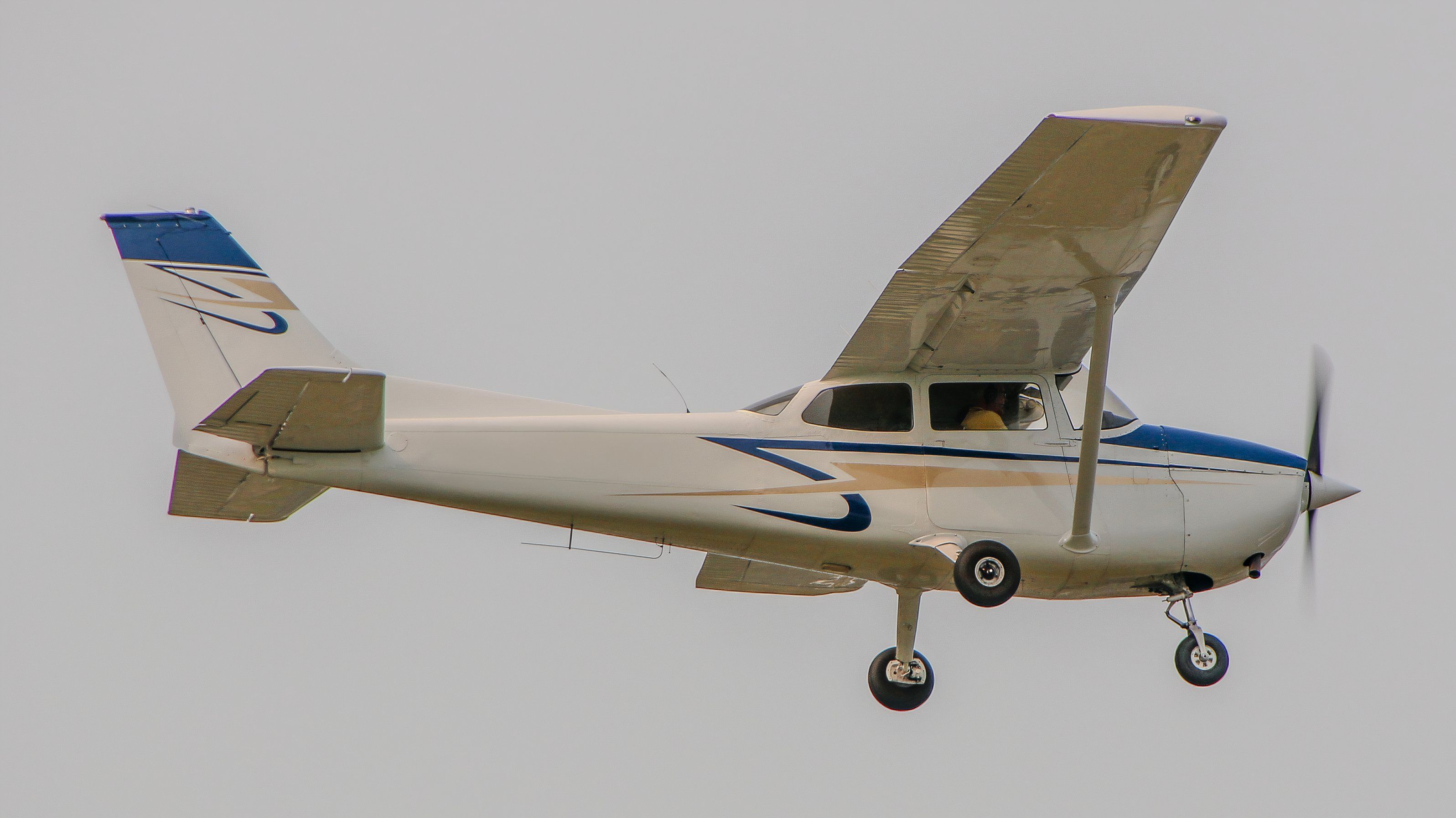 A Cessna 172 Skyhawk in flight