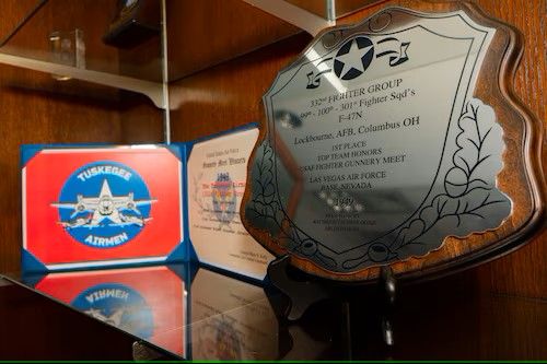 332nd Fighter Group plaque for winning the 1949 Top Gun competition