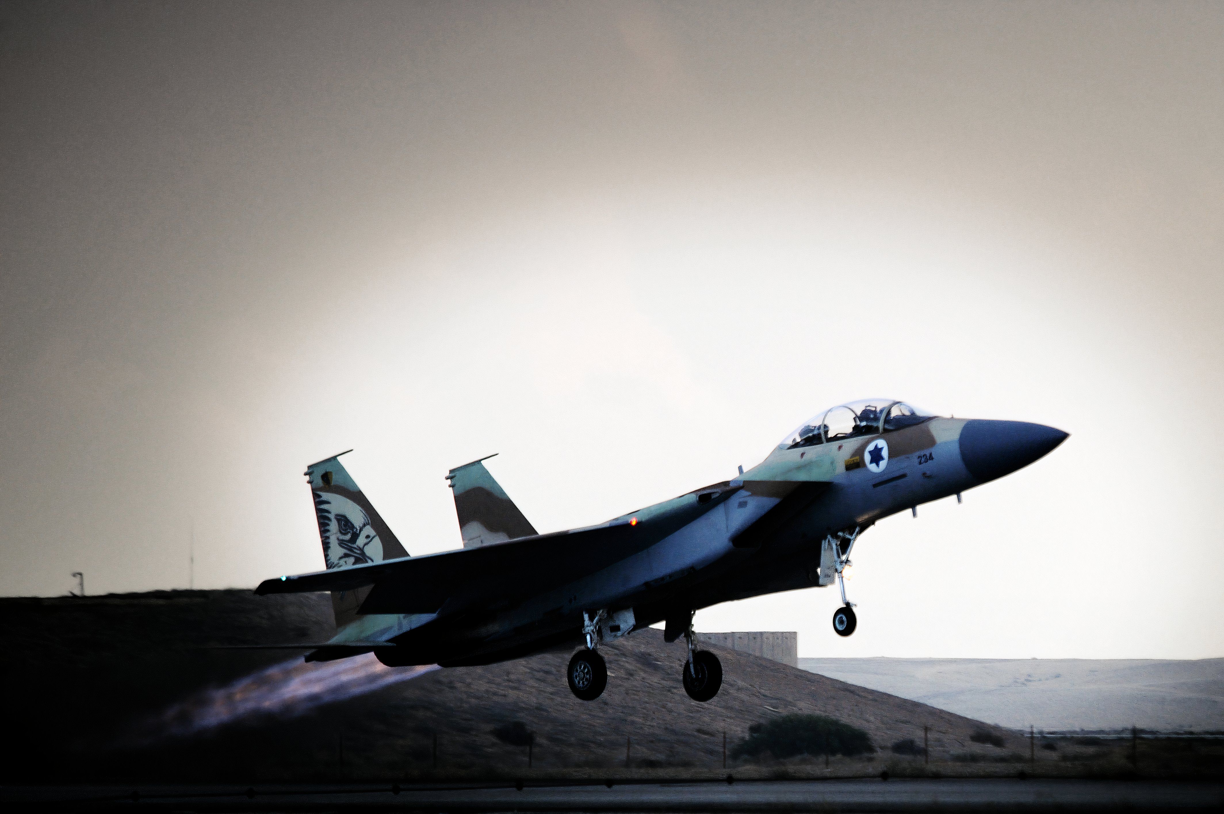 F-15 Takeoff in Hatzerim Base, Dec 2009