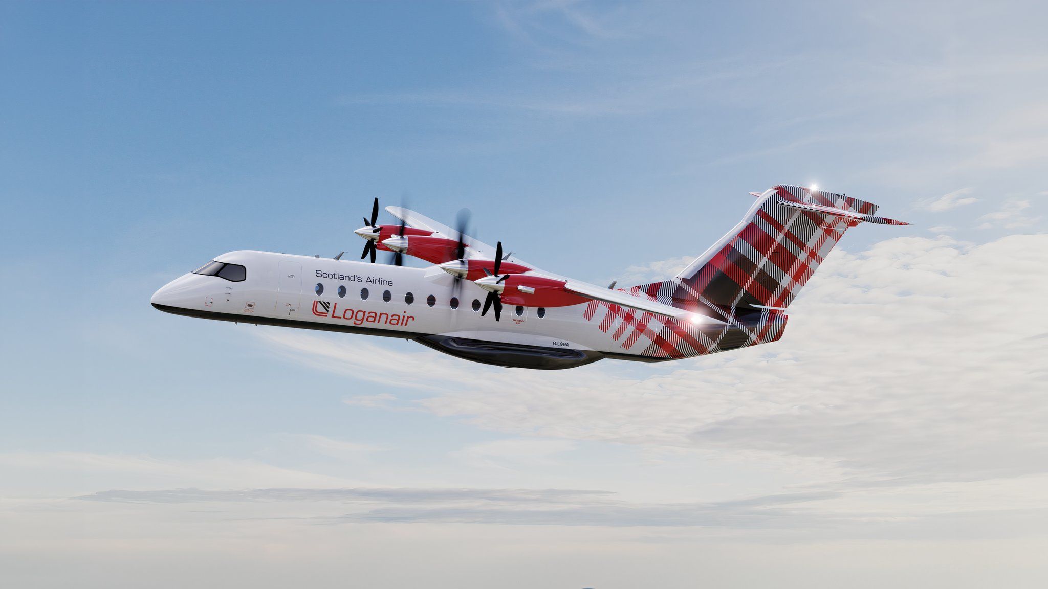 Loganair livery on Heart Aerospace ES-30