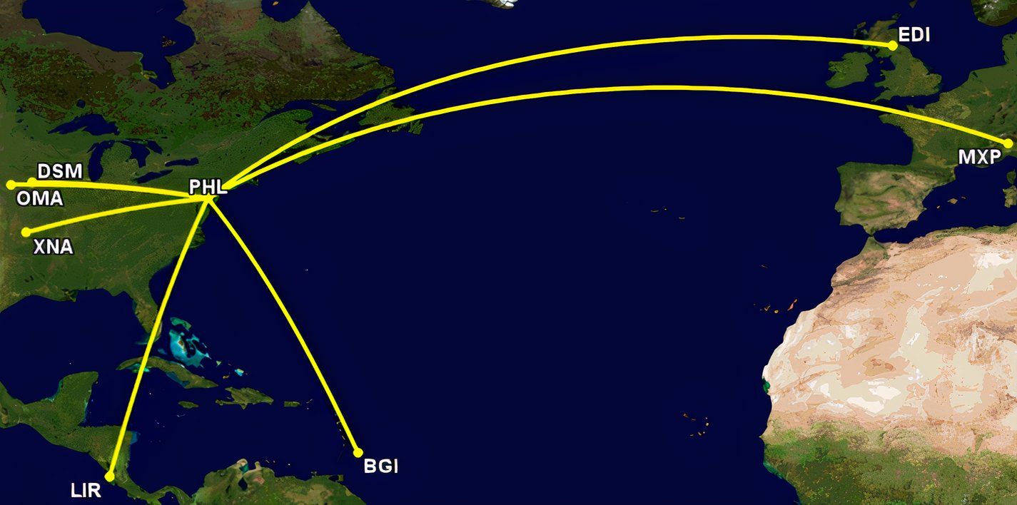 AA PHL route additions