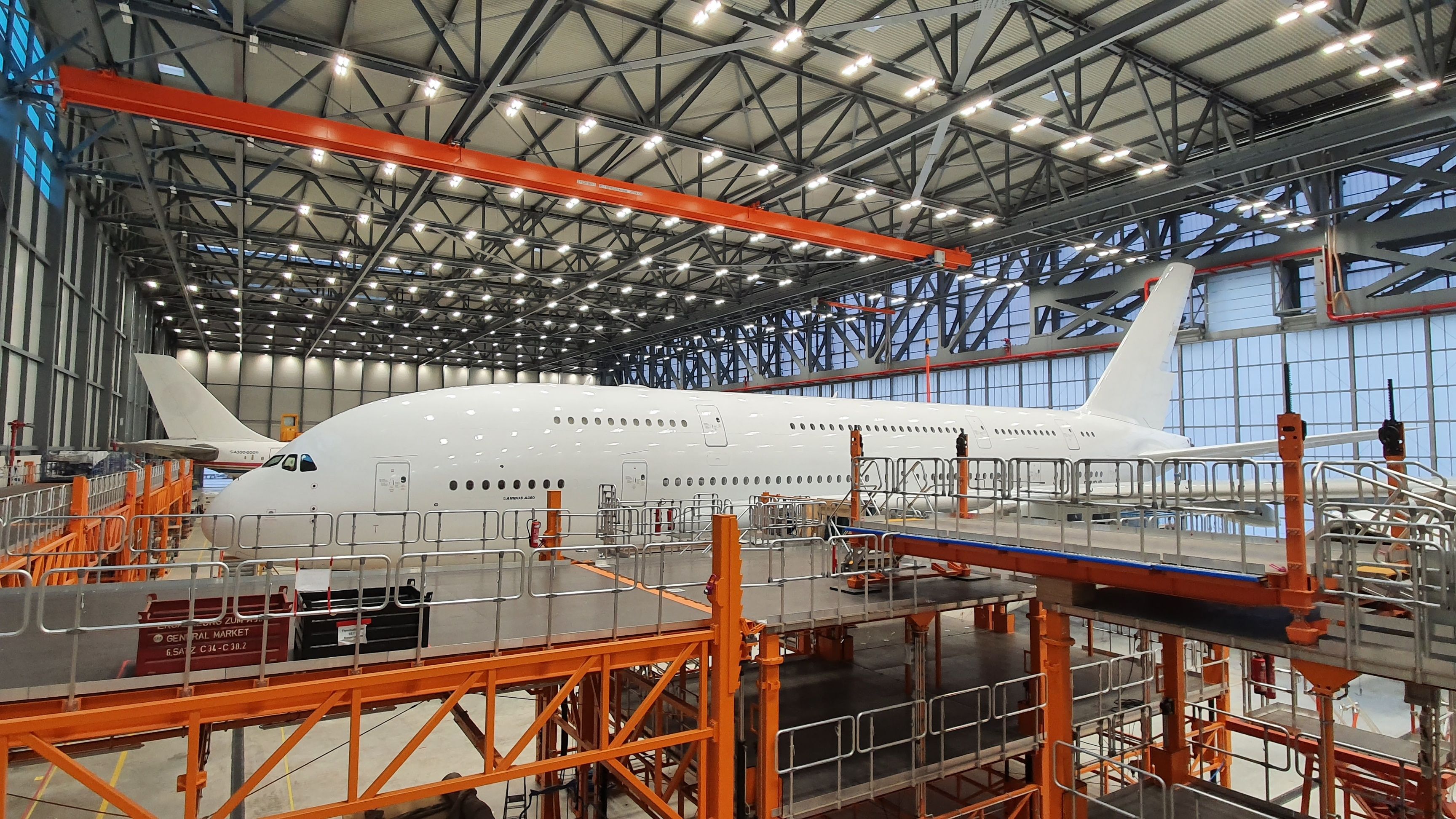 Airbus A380 at EFW's facilities