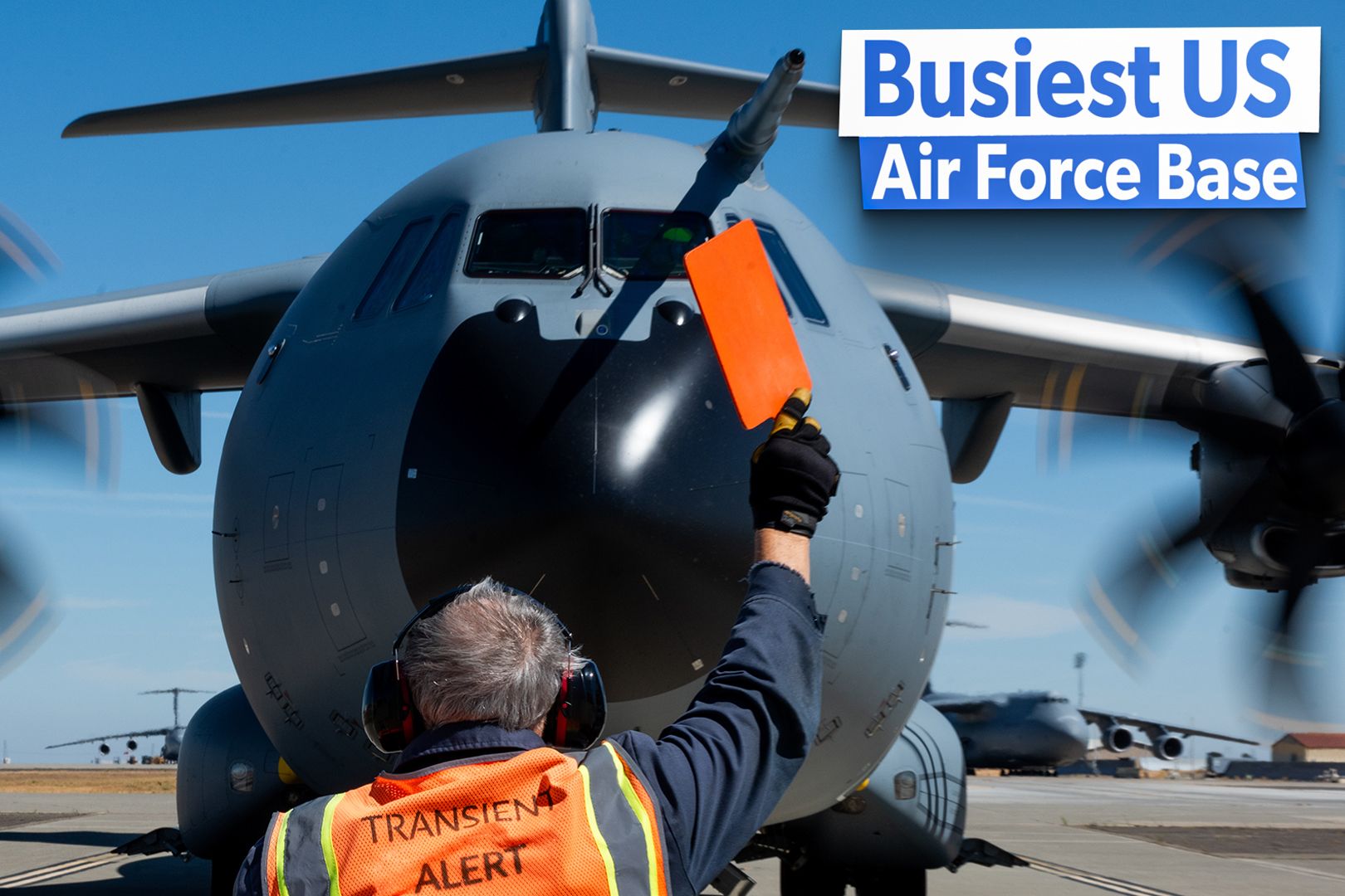 Travis Air Force Base and US Air Force cargo aircraft